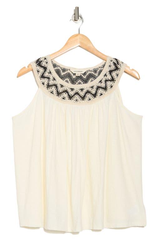 lucky brand embroidered tank top