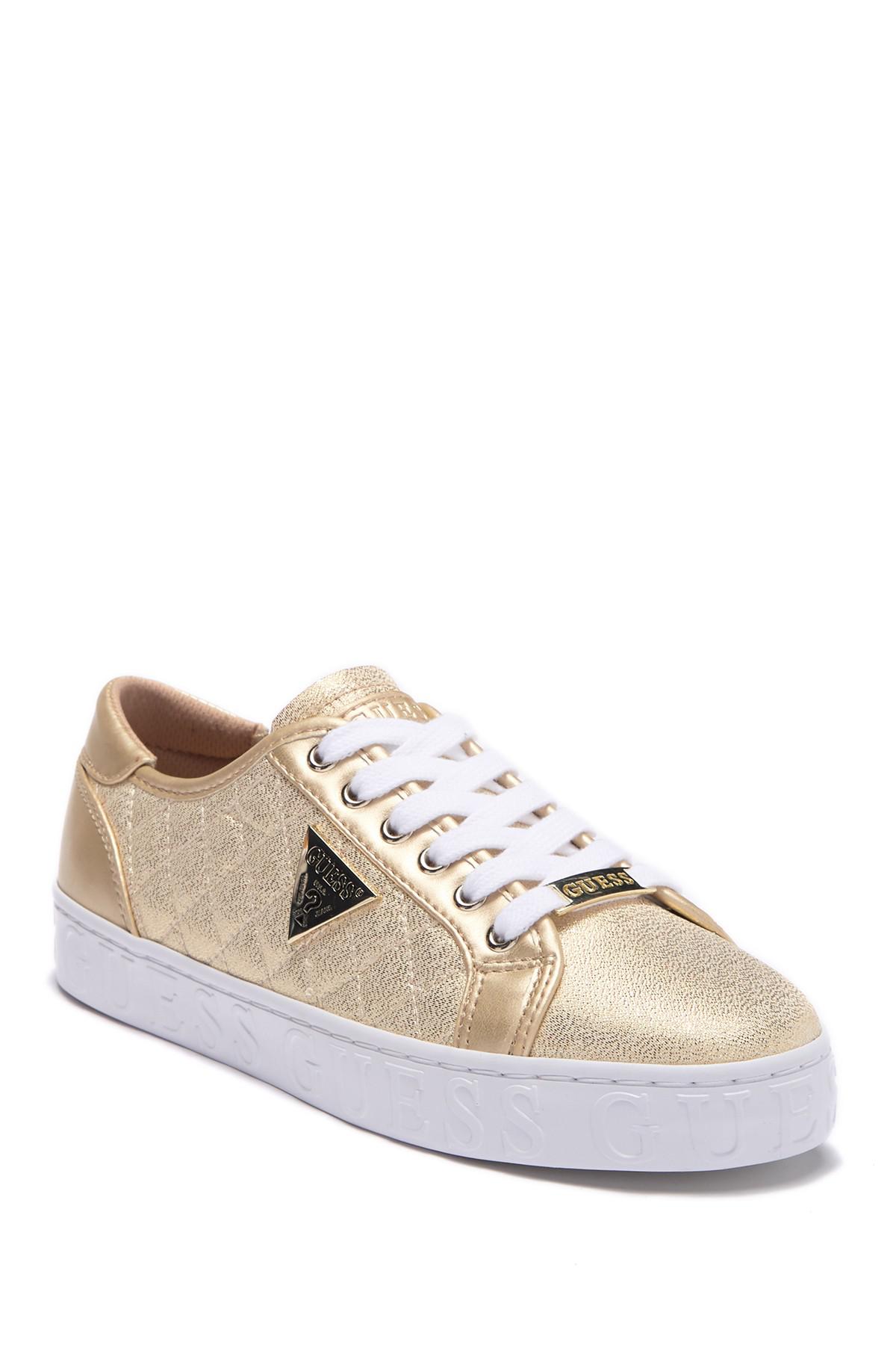 guess gold shoes