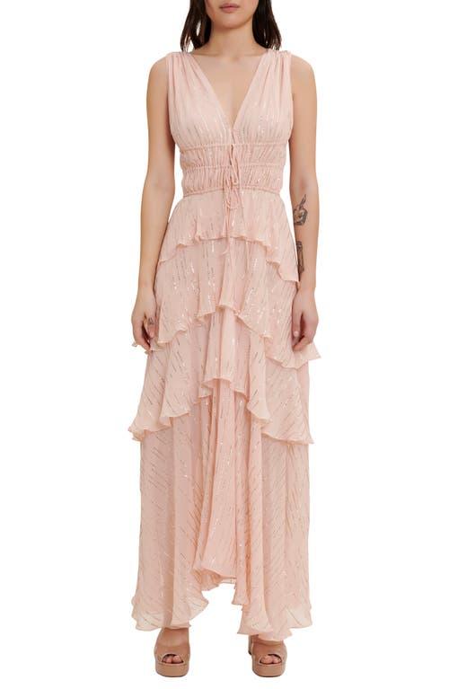 one shoulder midi dress Blush Floral Embroidered Chiffon One Shoulder Midi Dress – AX Paris