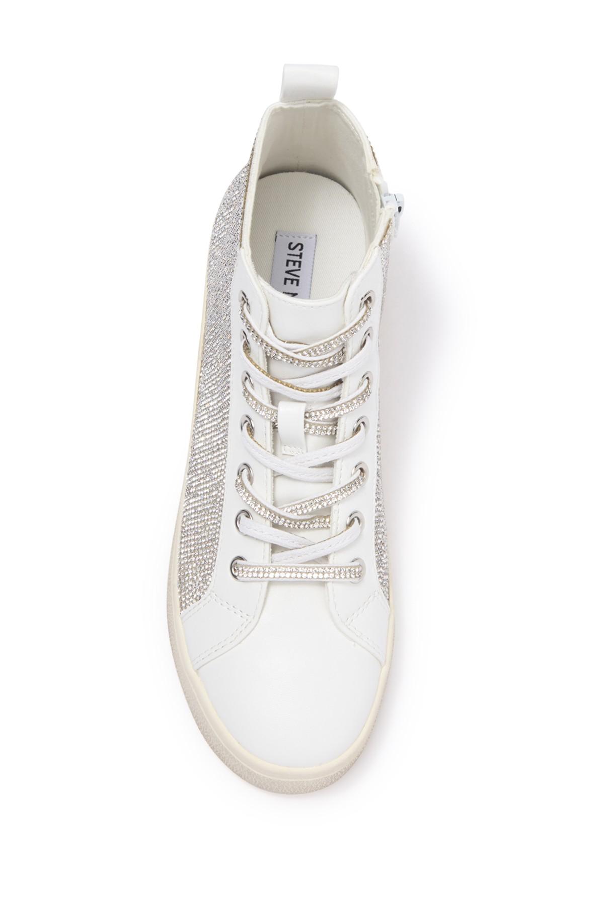 Steve Madden Bondi High Top Sneaker in White | Lyst