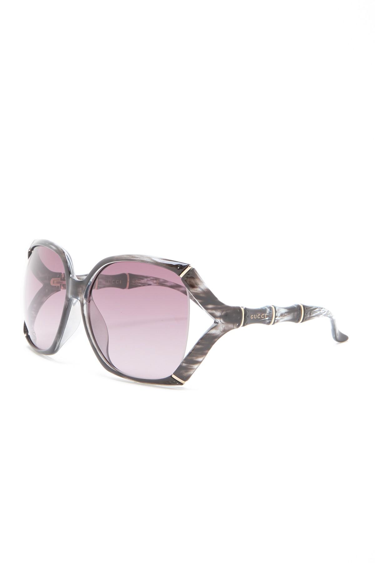 gucci 58mm oversize square sunglasses