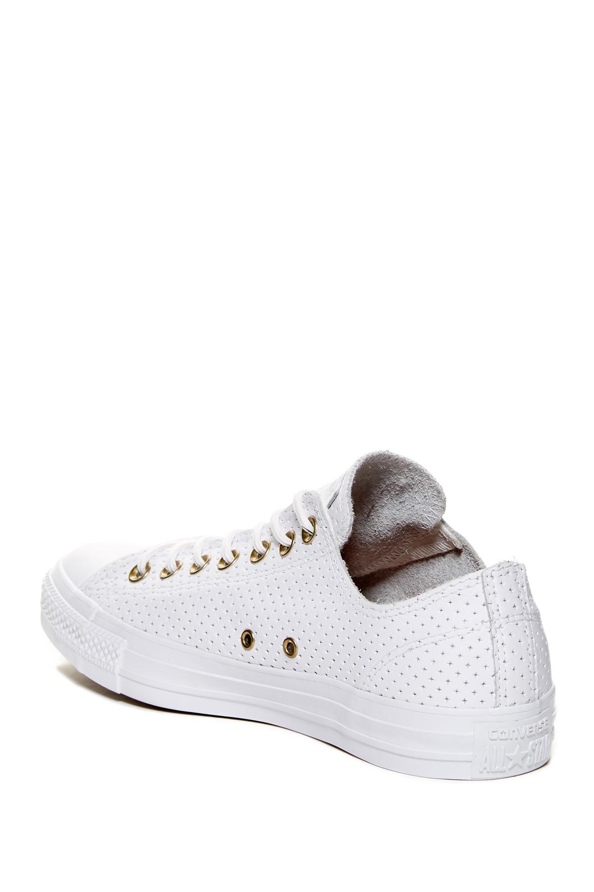 Perforated Leather Oxford Low Top 