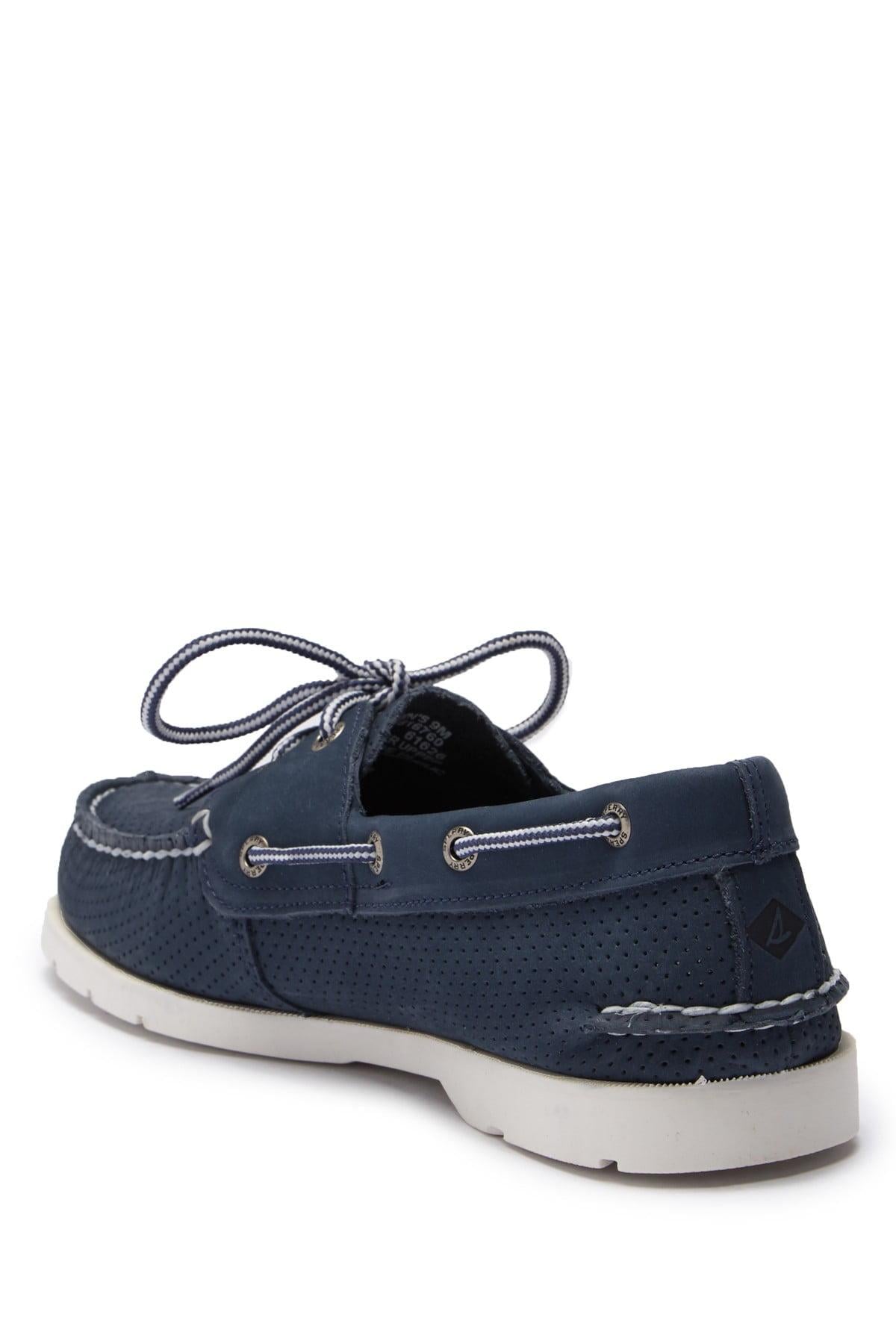Perforated Leather Boat Shoe 
