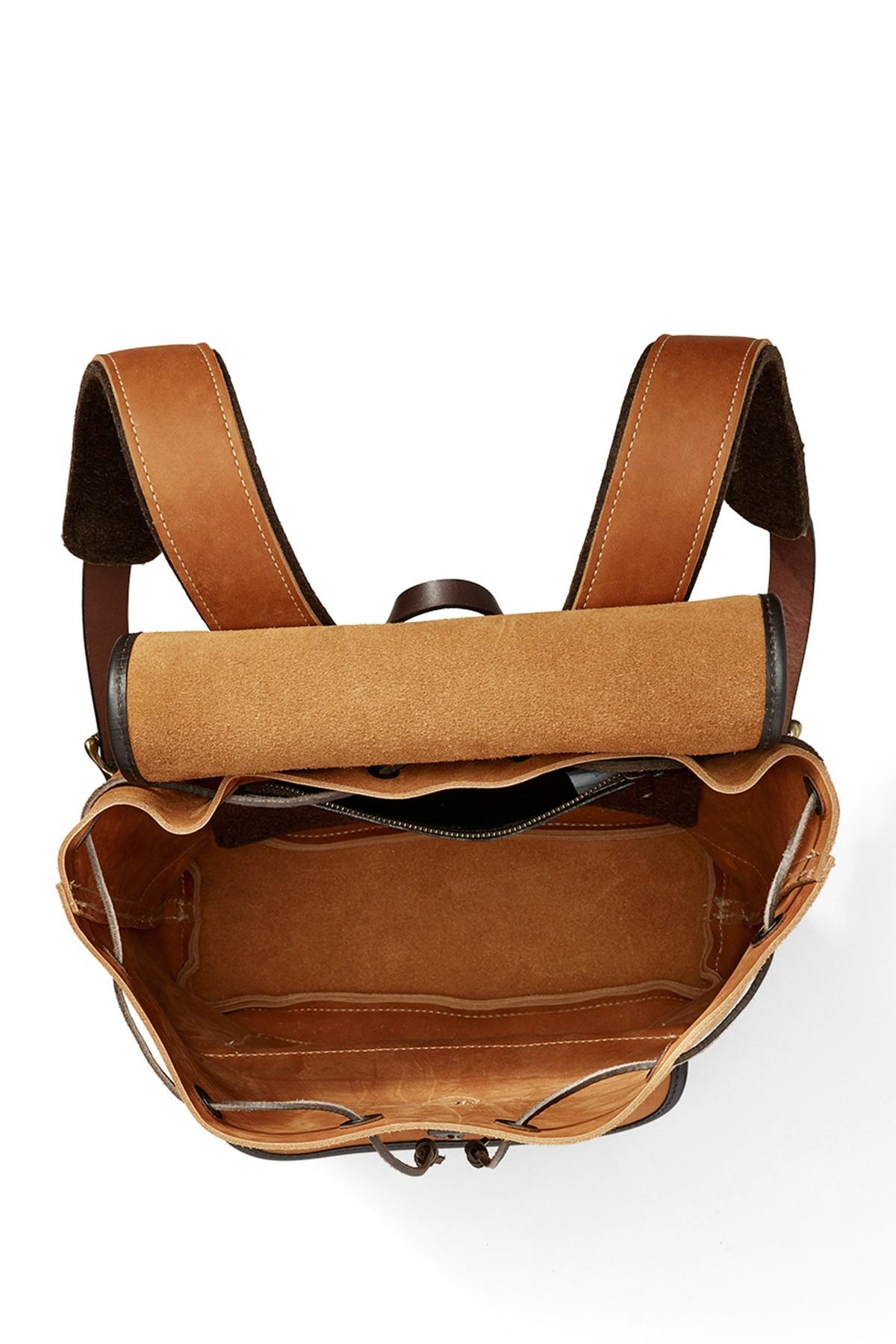 rugged suede backpack