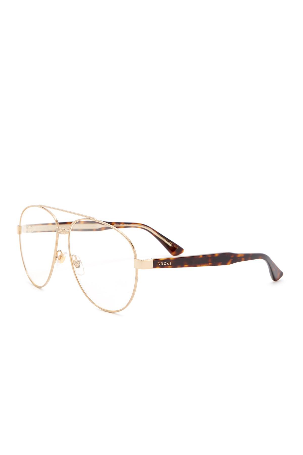 Gucci 61mm Aviator Optical Frames for 