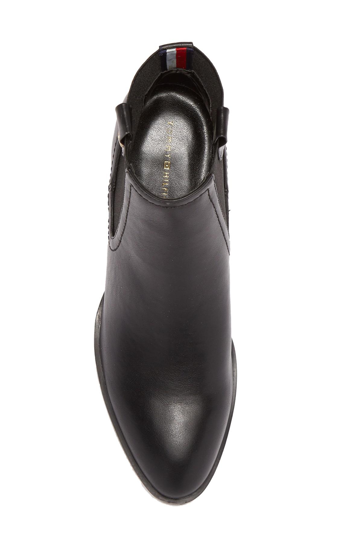 tommy hilfiger roxy faux leather chelsea boot
