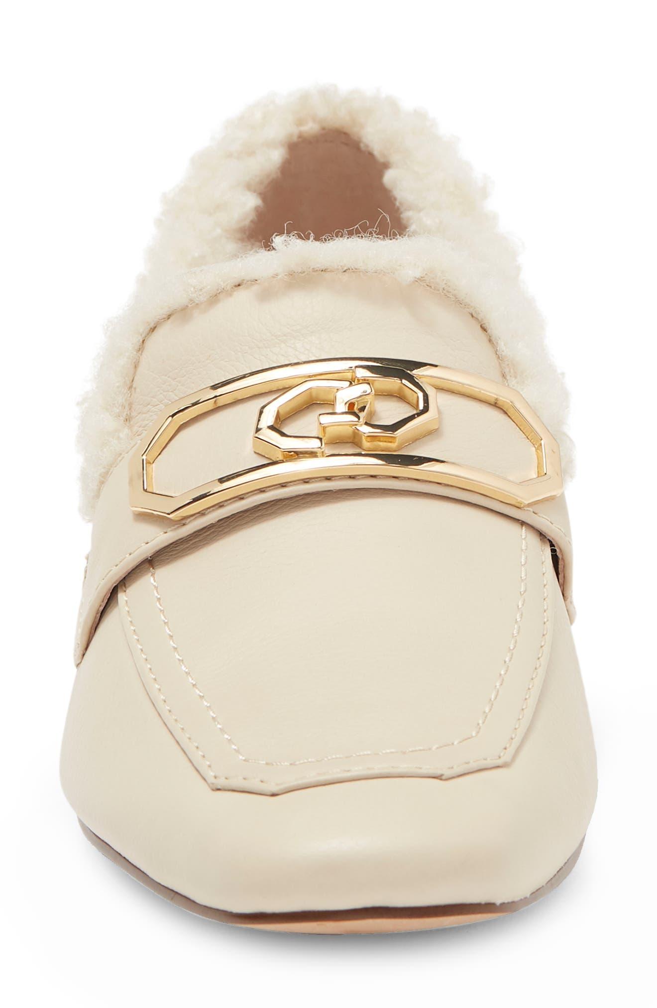 Louise Et Cie Faux Shearling Loafer In Eggshell At Nordstrom Rack