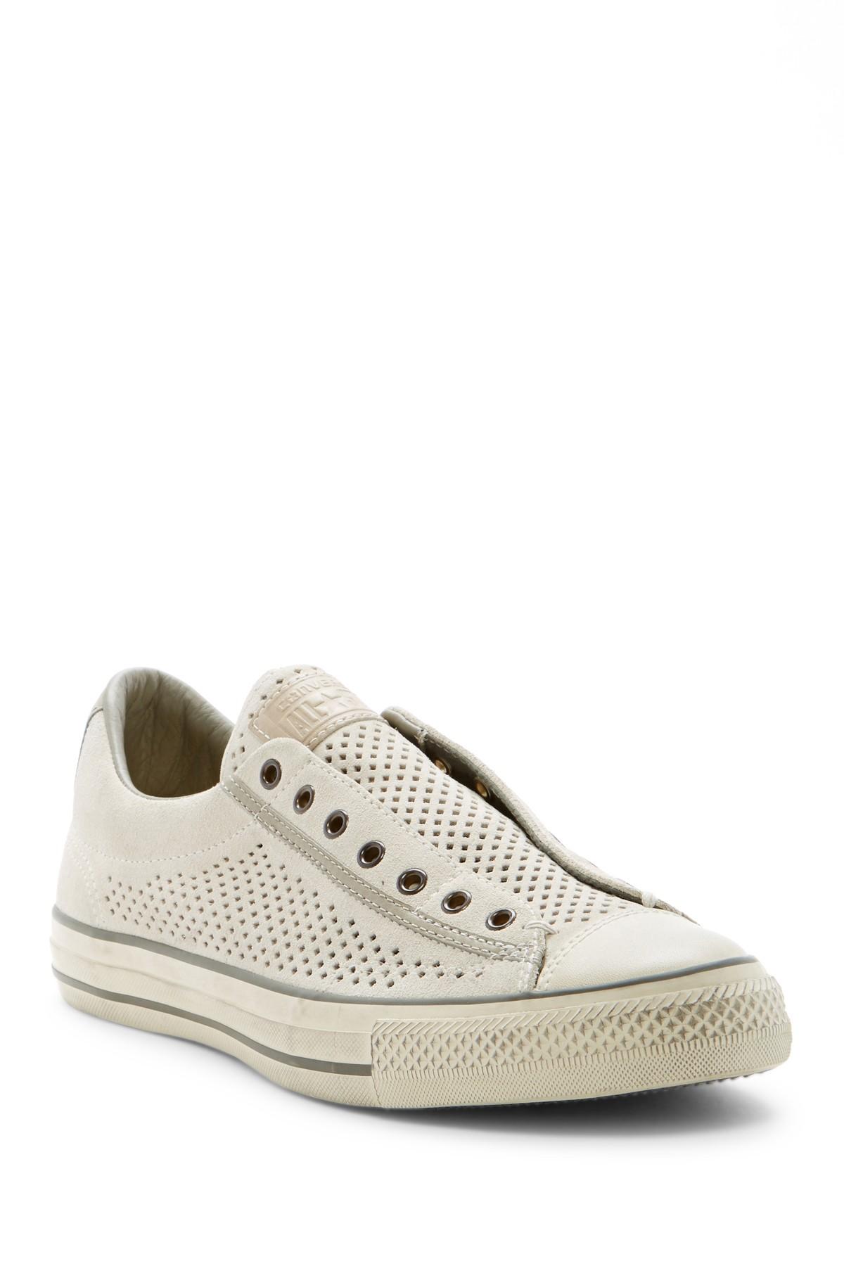 Converse John Varvatos Perforated Slip-on Sneaker (unisex) in Natural for  Men | Lyst
