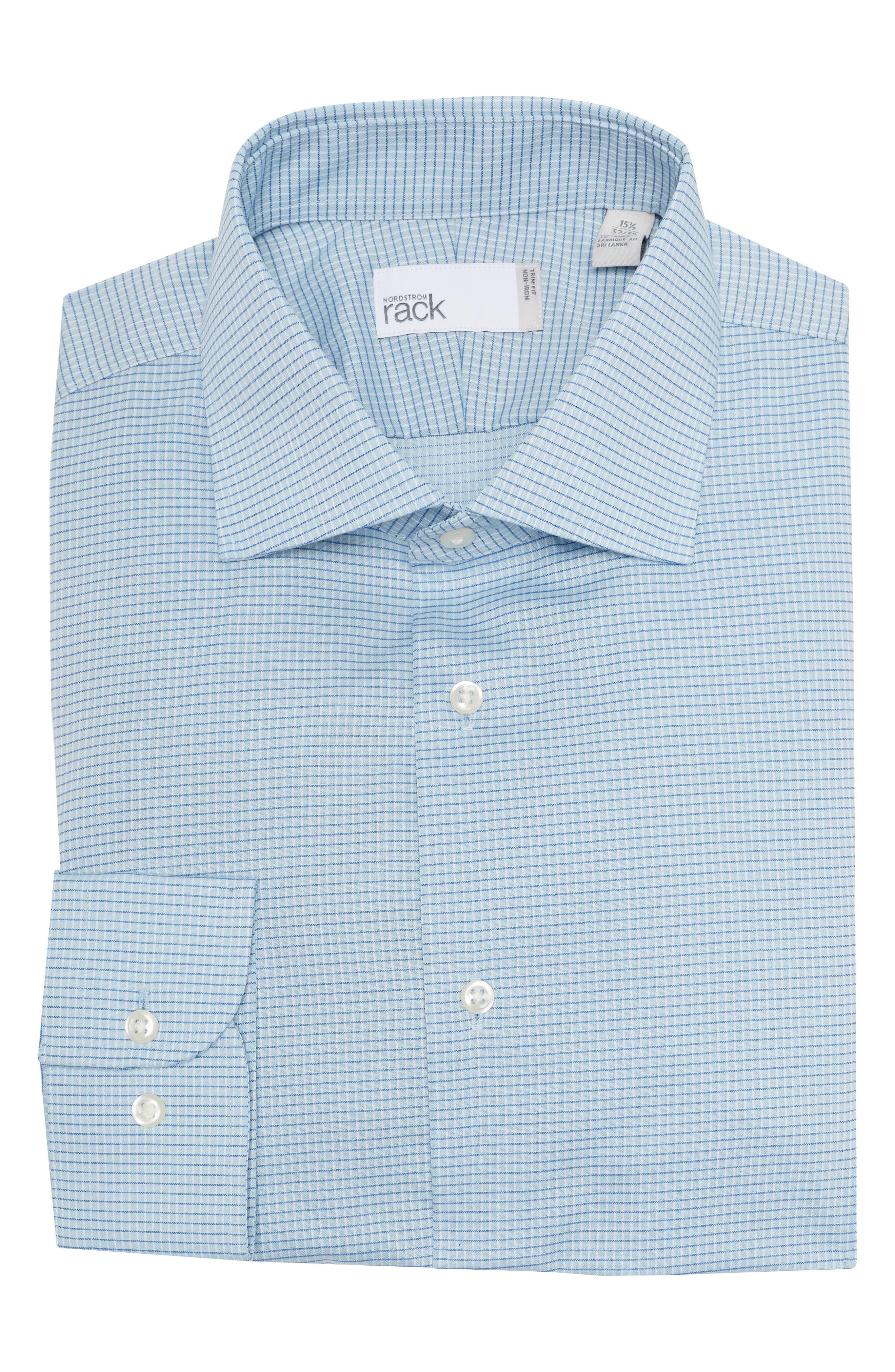Nordstrom Rack Trim Fit Dress Shirt in Blue for Men Lyst