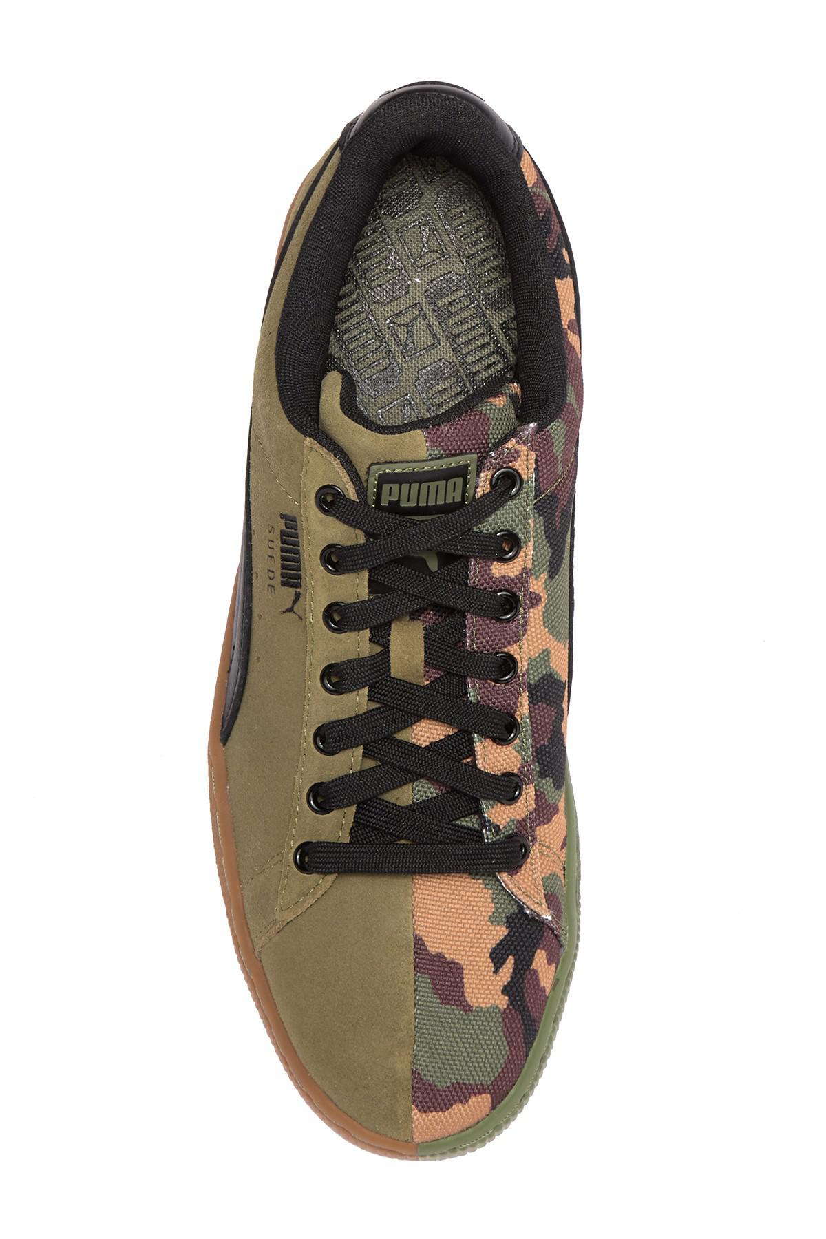 Puma Argentina Mens Shoes Green Camo Canvas Lace Up Sneakers Size 8 ...