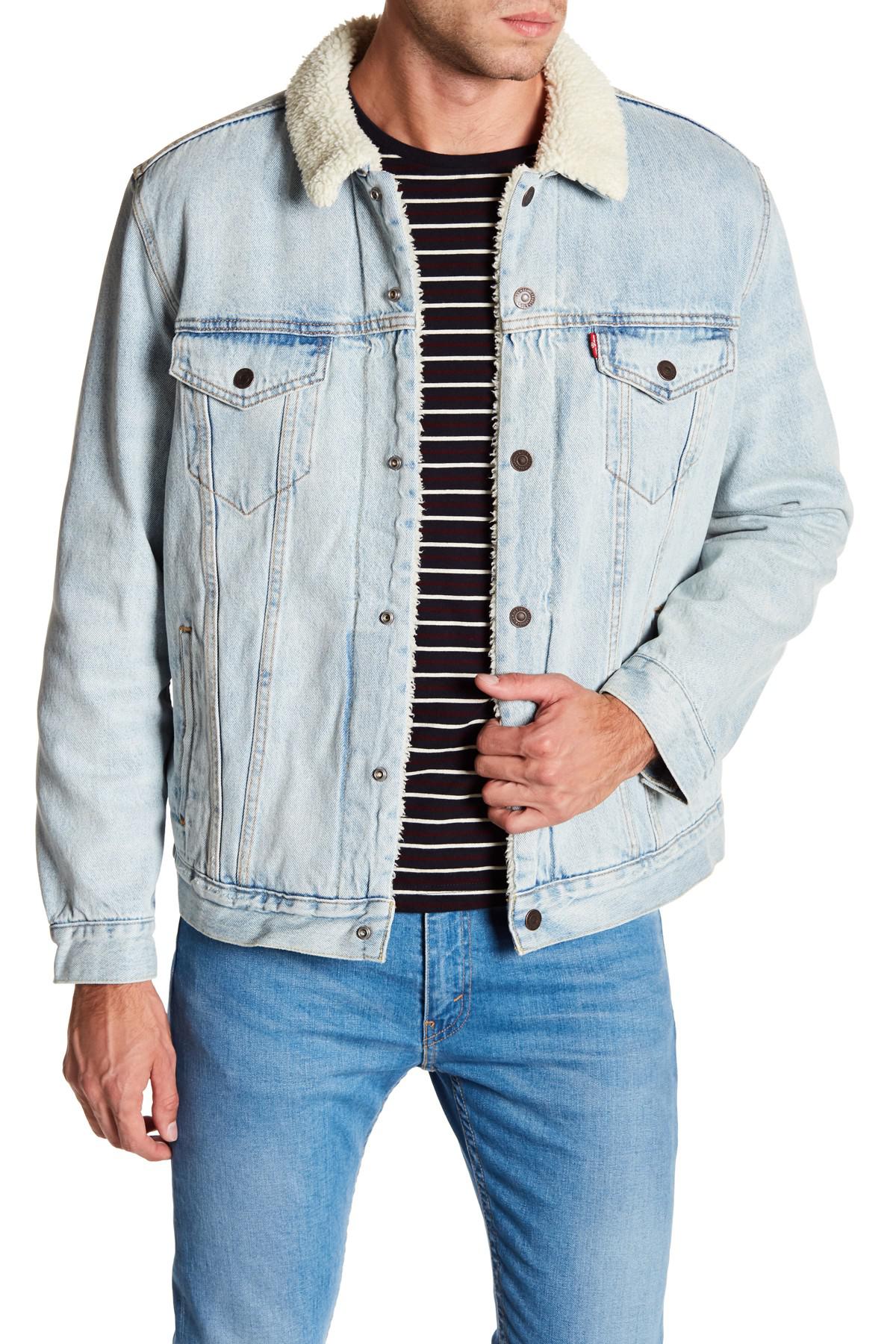 levi's faux shearling jacket