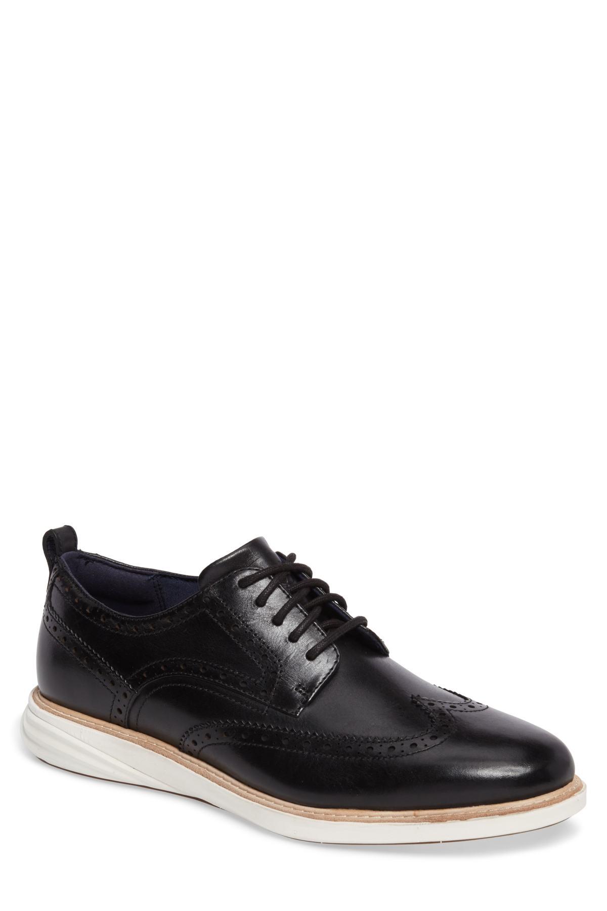 Cole Haan Grand Evolution Wingtip - Wide Width Available in Black for Men - Lyst