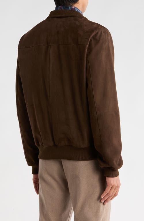 Brooks Brothers Suede Zip Up Jacket in Brown for Men | Lyst