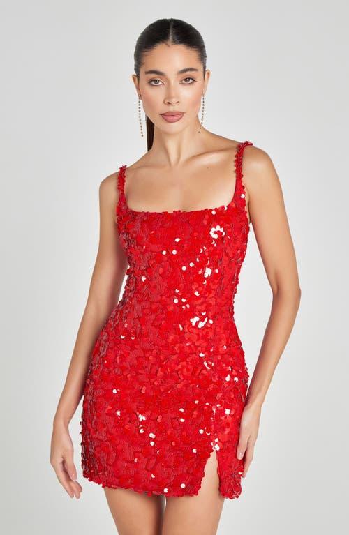 open lace back dress Karlie Red Embroidered Lace-Panel Midi Dress  Queen Sheila Brand