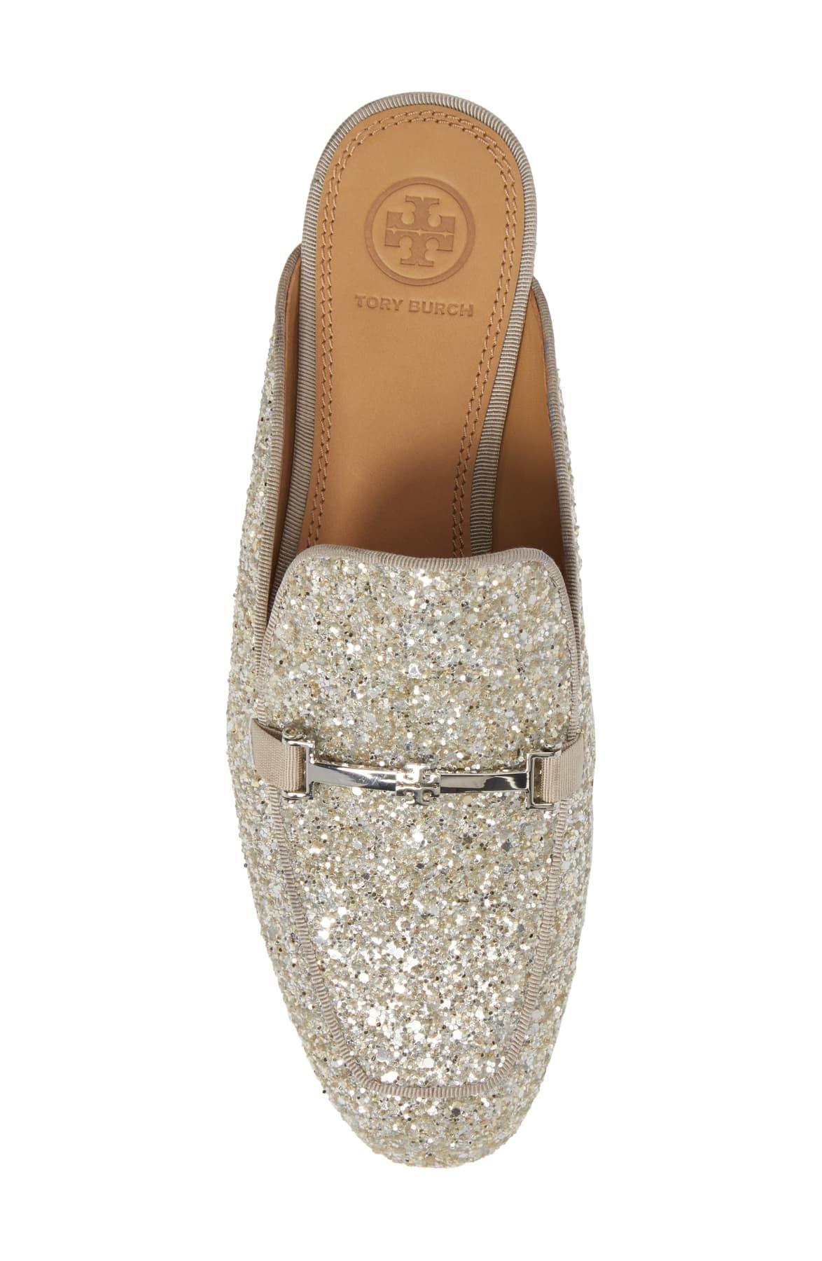 amelia glitter backless loafer