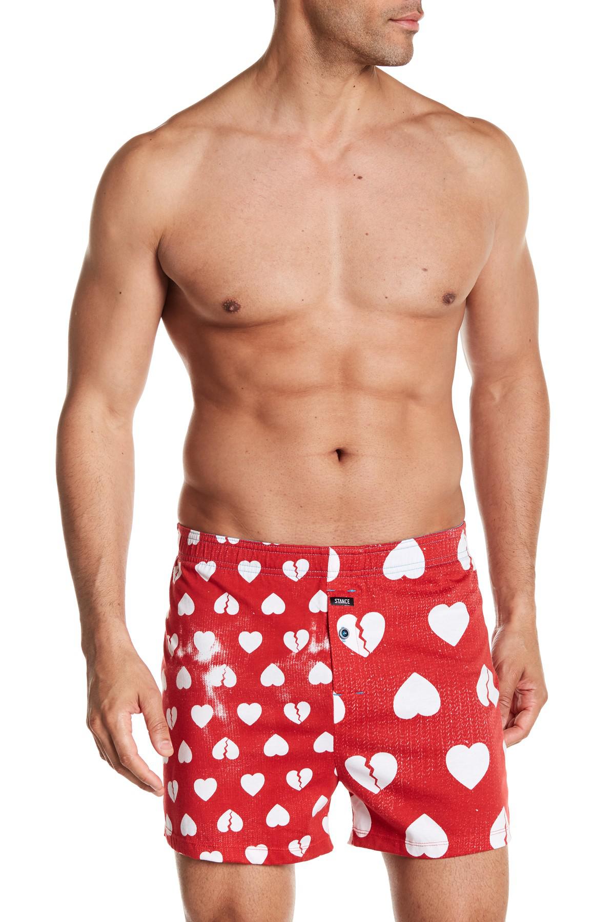 Stance Cotton Faded Hearts Boxers in Red for Men | Lyst