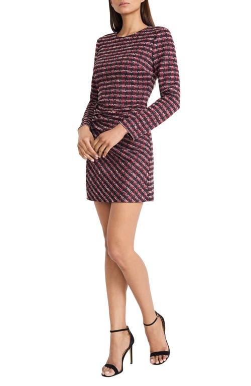 blue long sleeve turtleneck dress RIB KNIT TURTLENECK CONTOUR DRESS Dusk Blue / XS