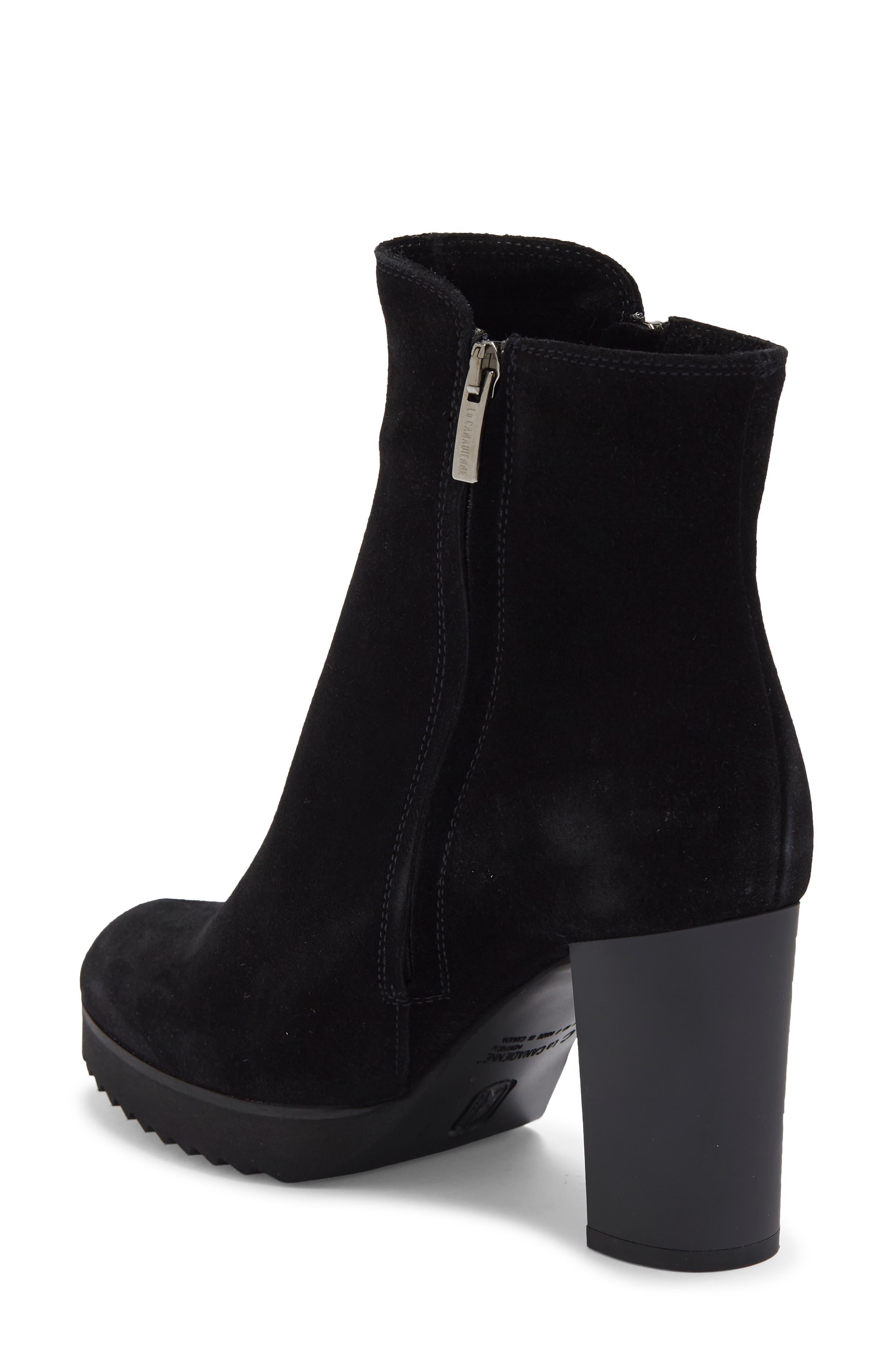 La Canadienne Maurice Platform Bootie in Black Lyst