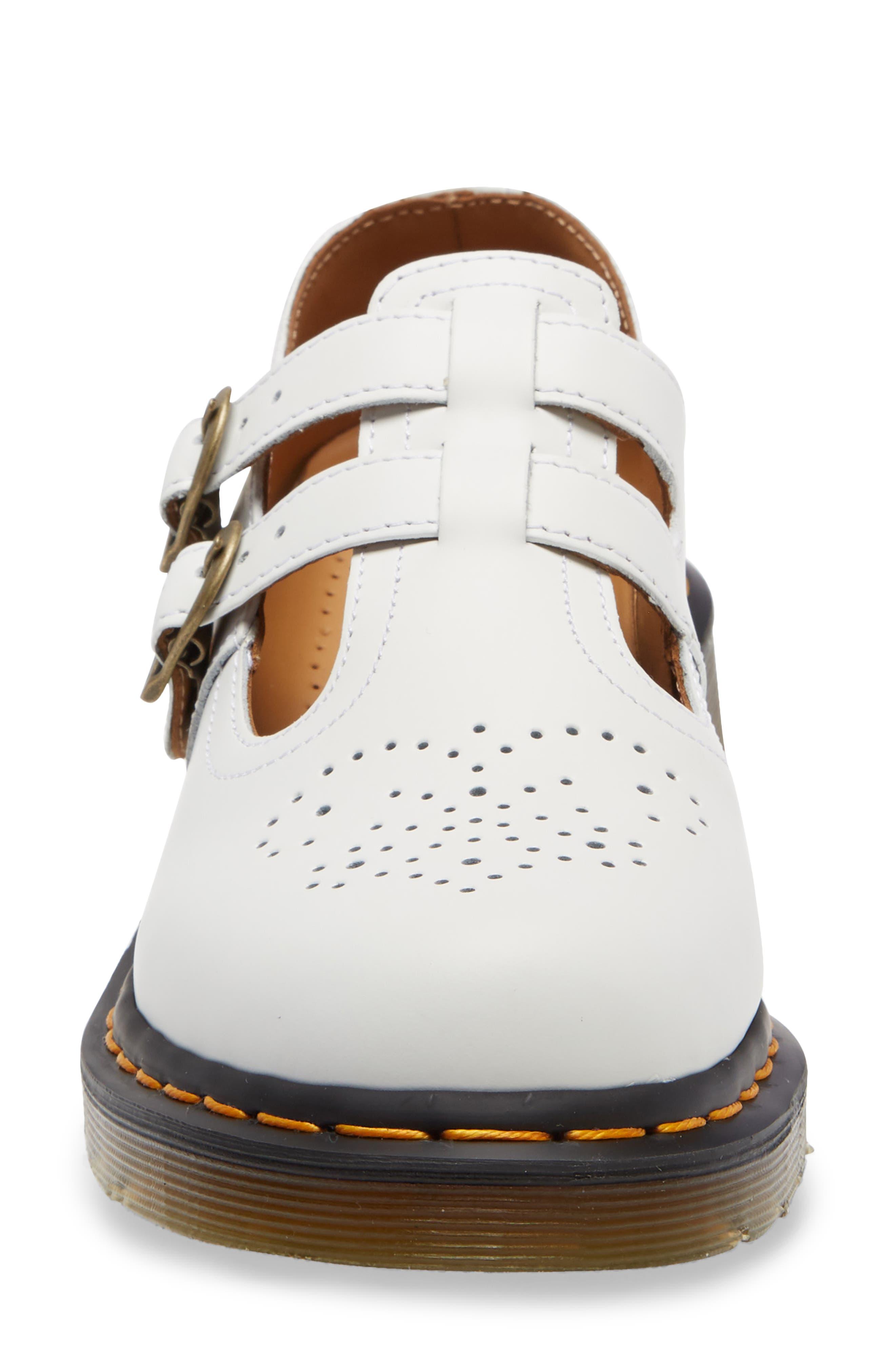 Dr. Martens '8065' Mary Jane In White Leather At Nordstrom Rack Lyst