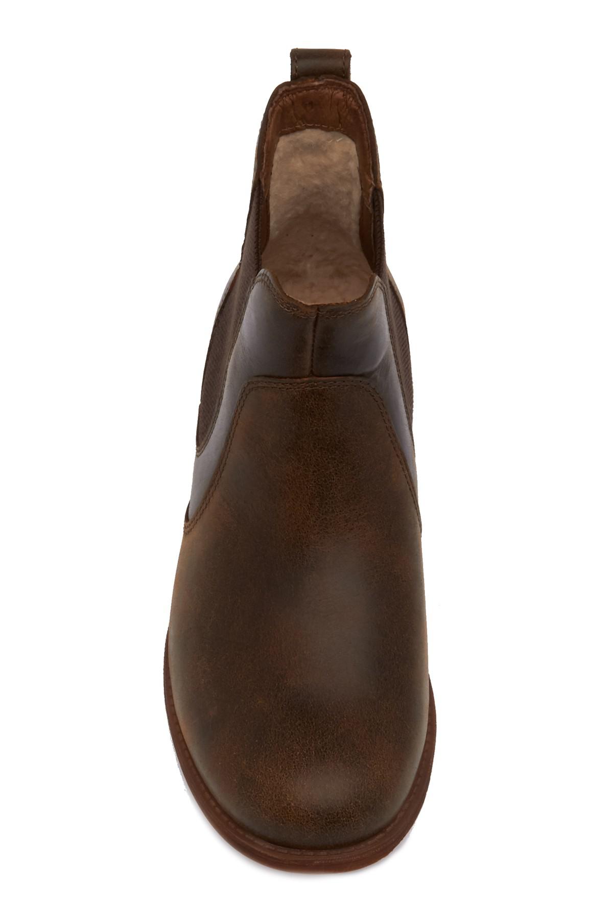 bonham uggpure lined leather chelsea boot