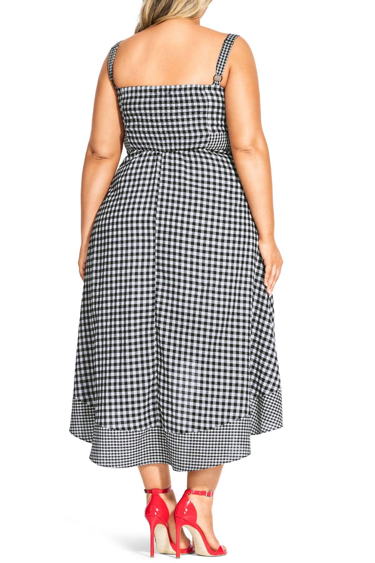city chic gingham dress