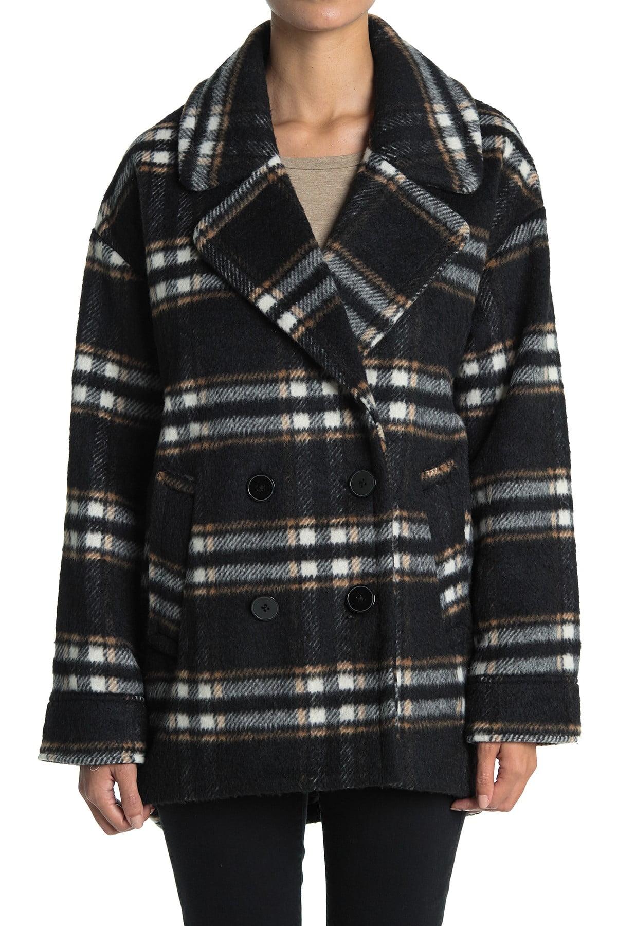 halogen plaid coat