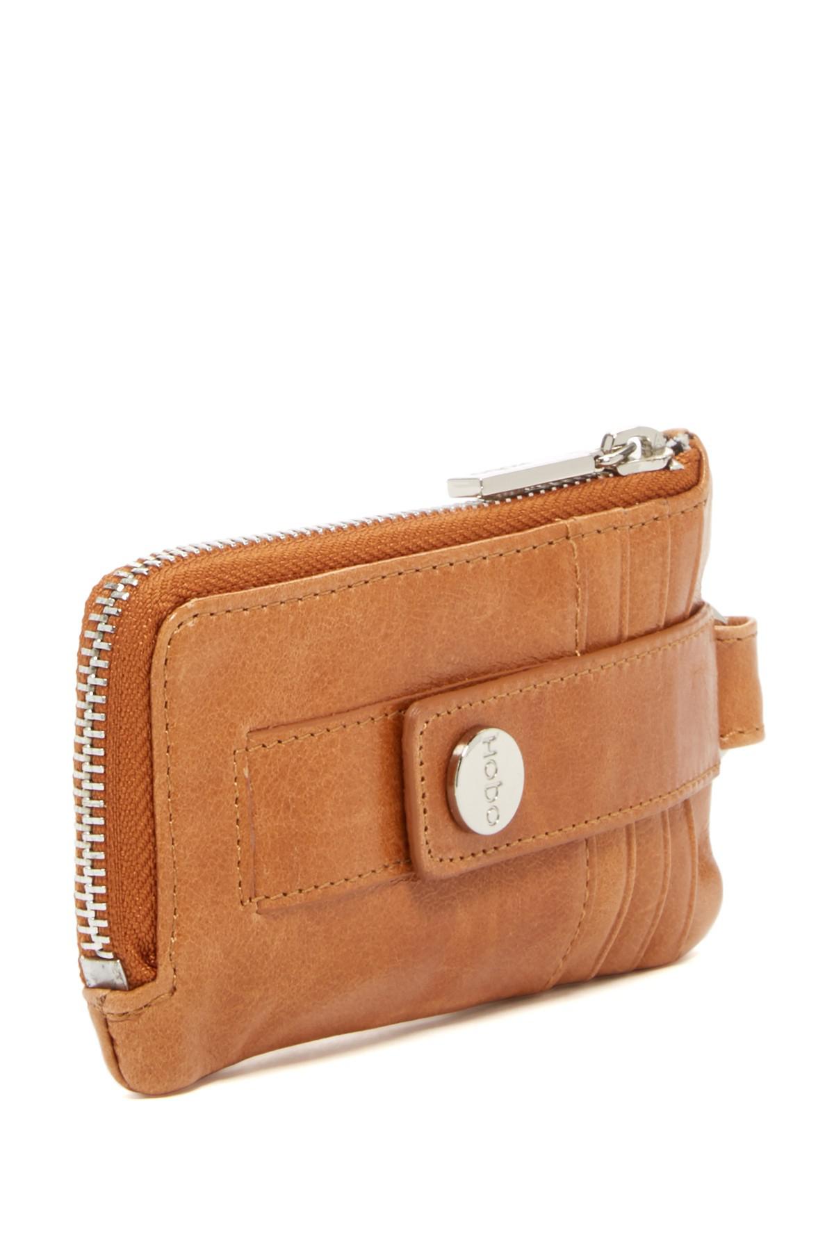 Hobo Cali Zip Around Leather Wallet in Caramel (Brown) Lyst