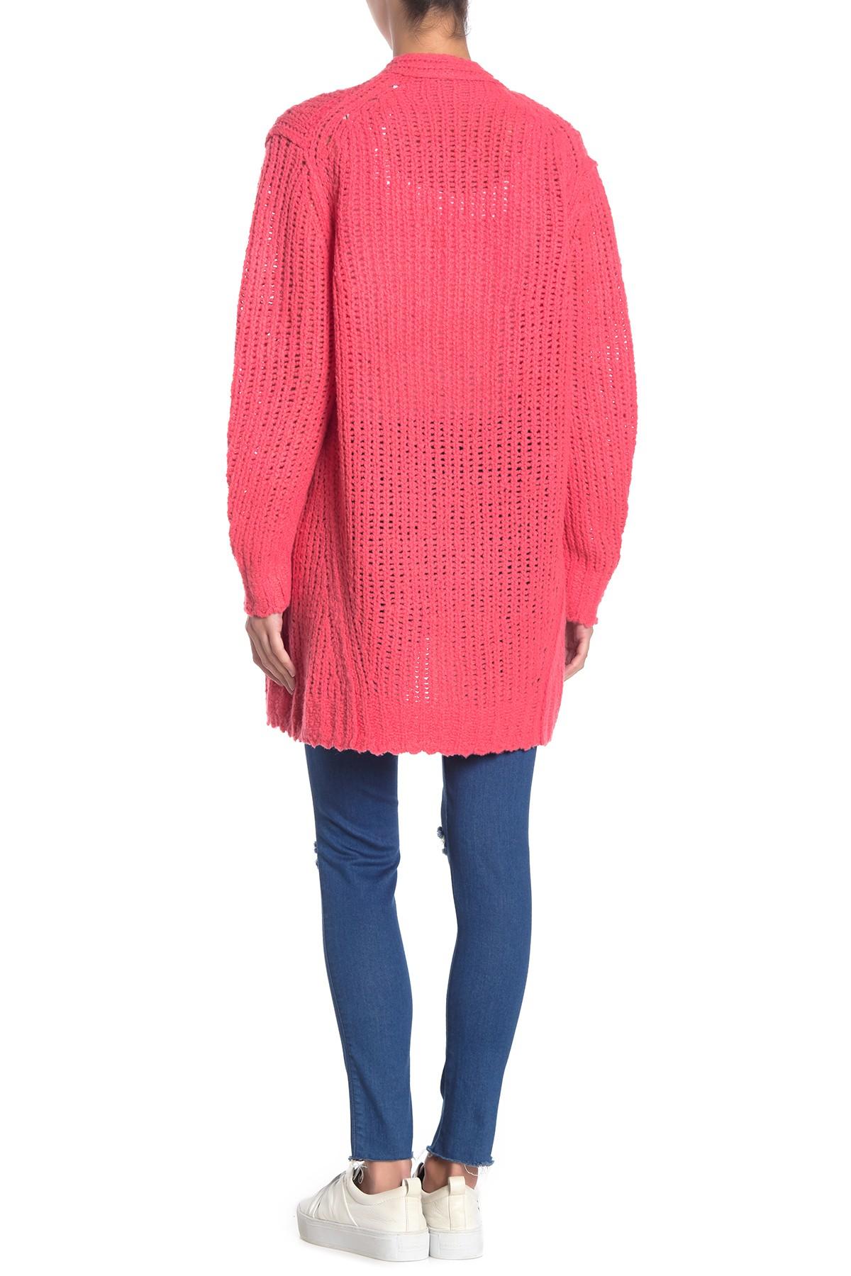 Rag & Bone Arizona Merino Wool Cardigan in Pink - Lyst