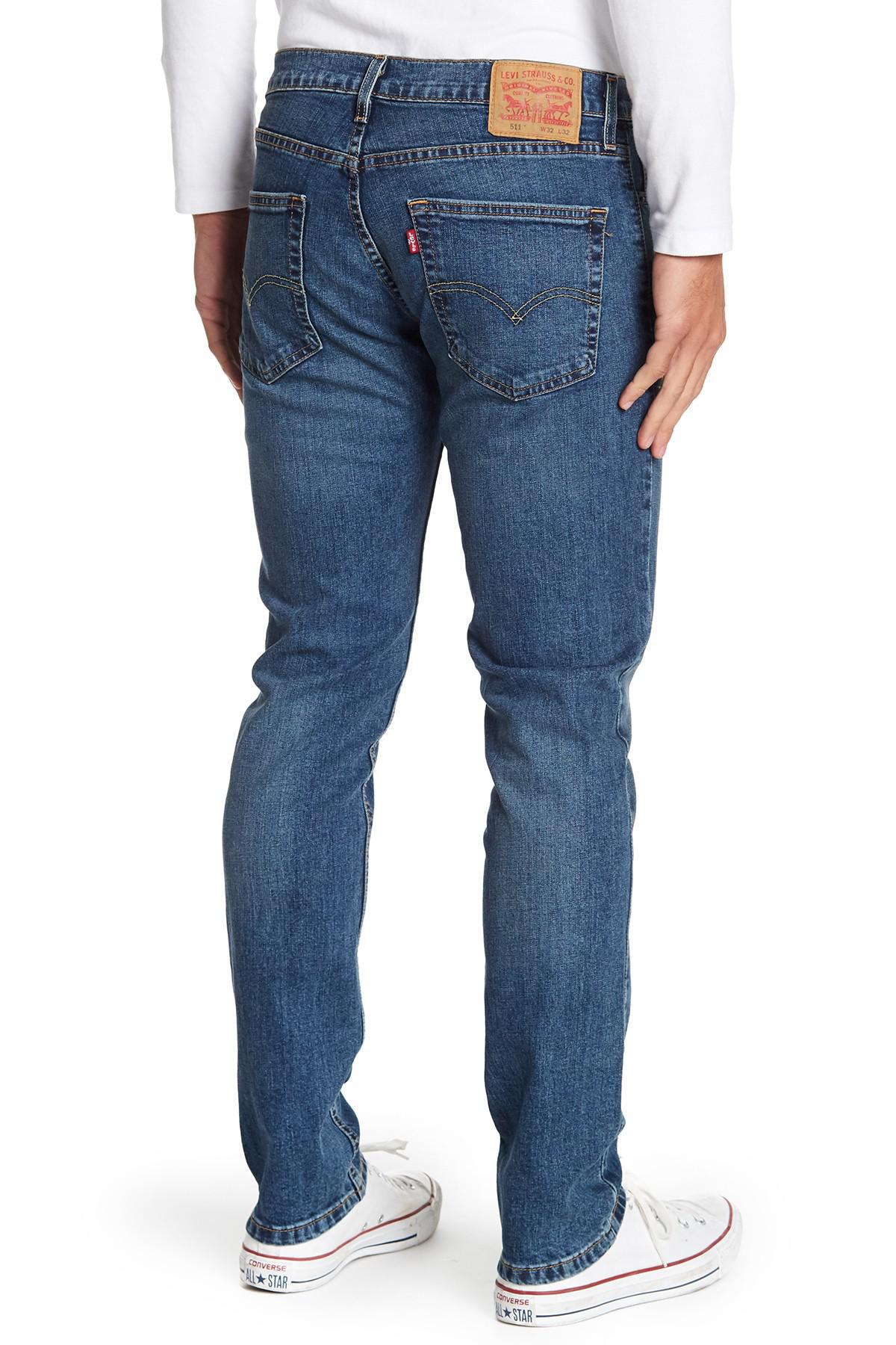 Levi's Denim 511 Straight Leg Jeans in Blue for Men | Lyst