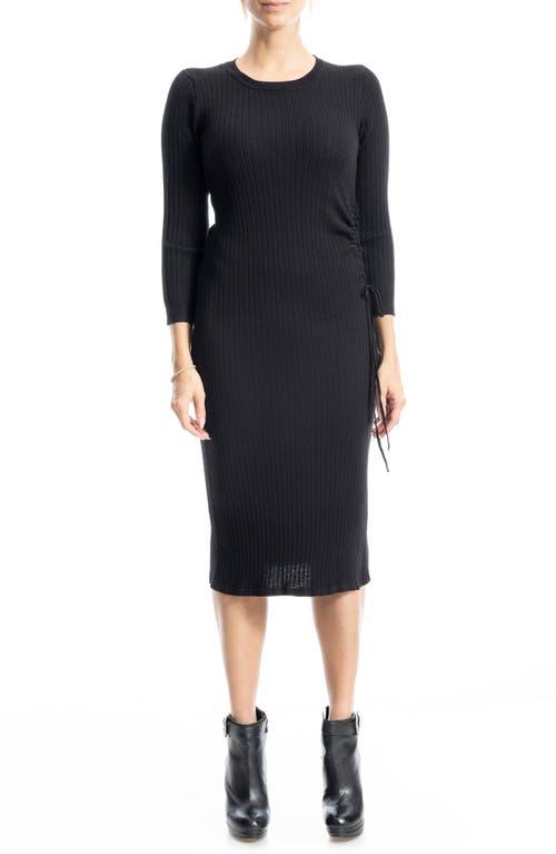 long sleeve black dress with cut out SAME Long Sleeve Cut Out Maxi Dress main image 1