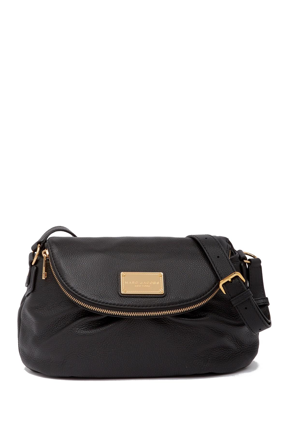 Lyst Marc Jacobs Classic Leather Messenger Bag in Black