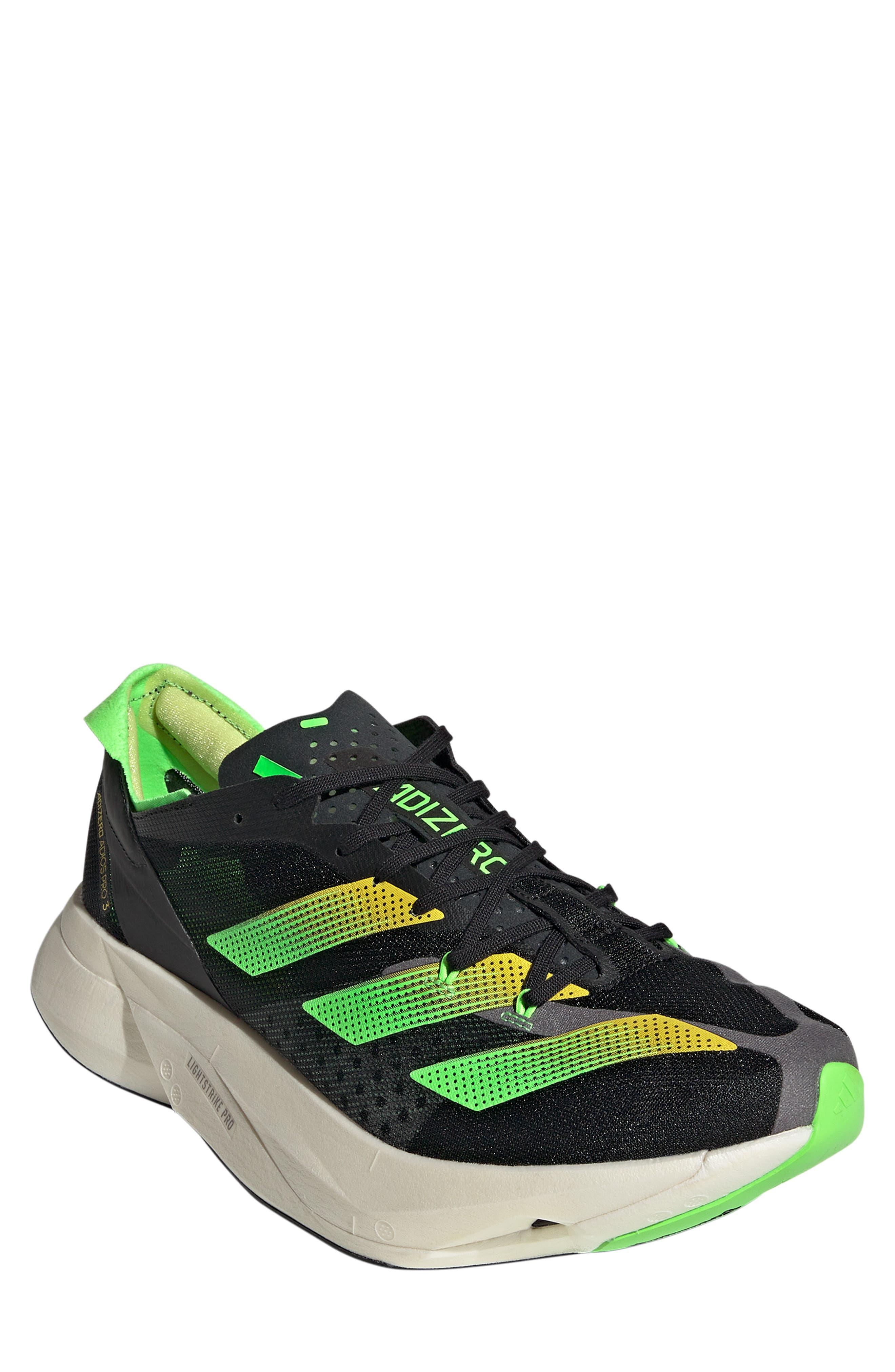 adidas Adizero Adios Pro 3 Running Shoe in Green for Men | Lyst