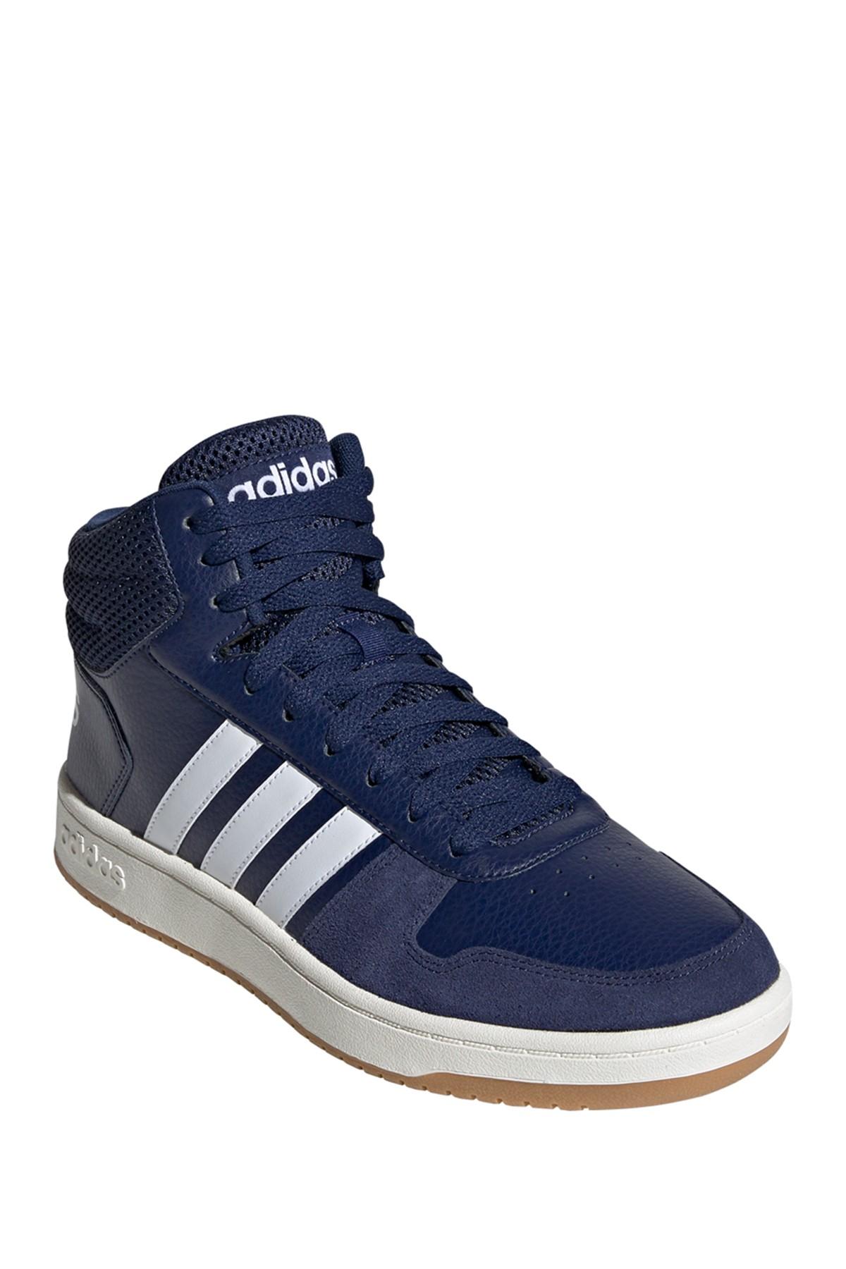 bosquejo rescate Térmico adidas Hoops 2.0 Mid Sneaker in Blue for Men | Lyst