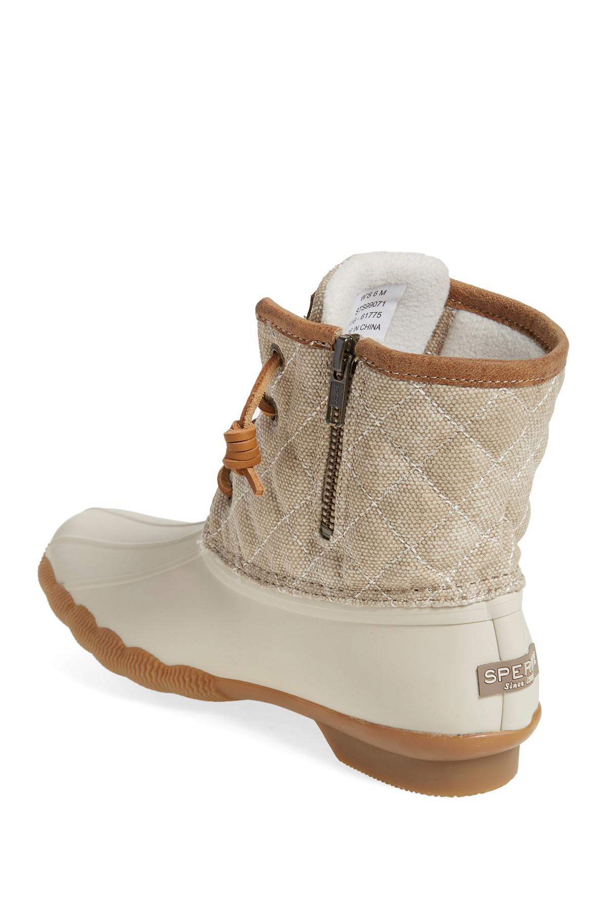 sperry saltwater quilted duck boots sale