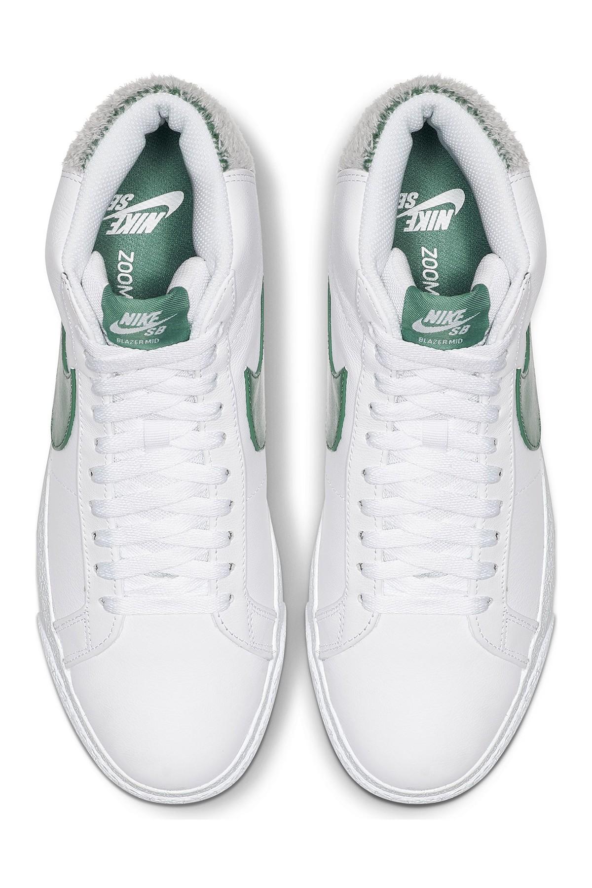 Nike Leather Sb Zoom Blazer Mid Premium Skate Shoe In White For Men Save 63 Lyst