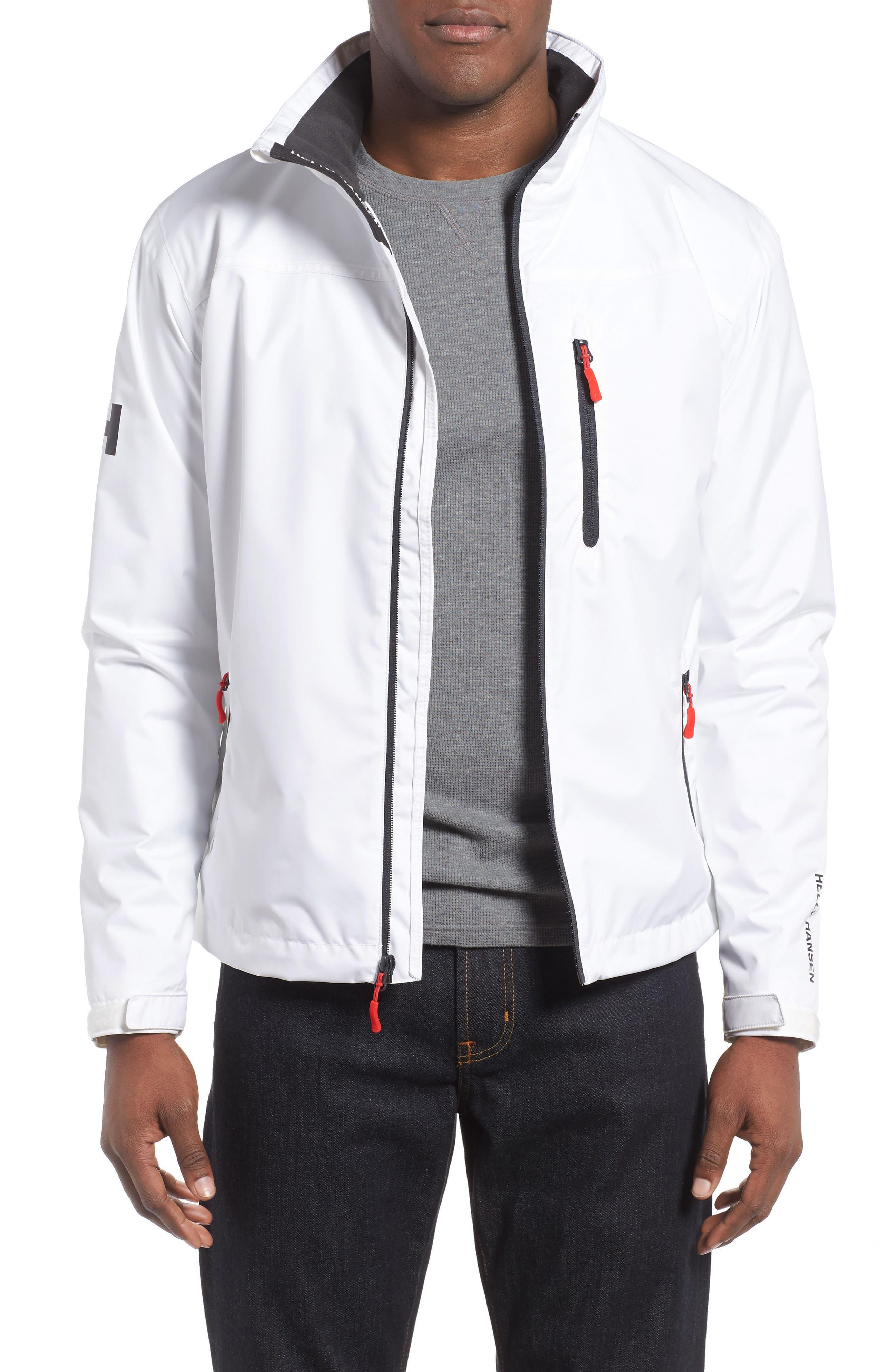 Helly Hansen Crew Midlayer Waterproof Jacket in White Lyst
