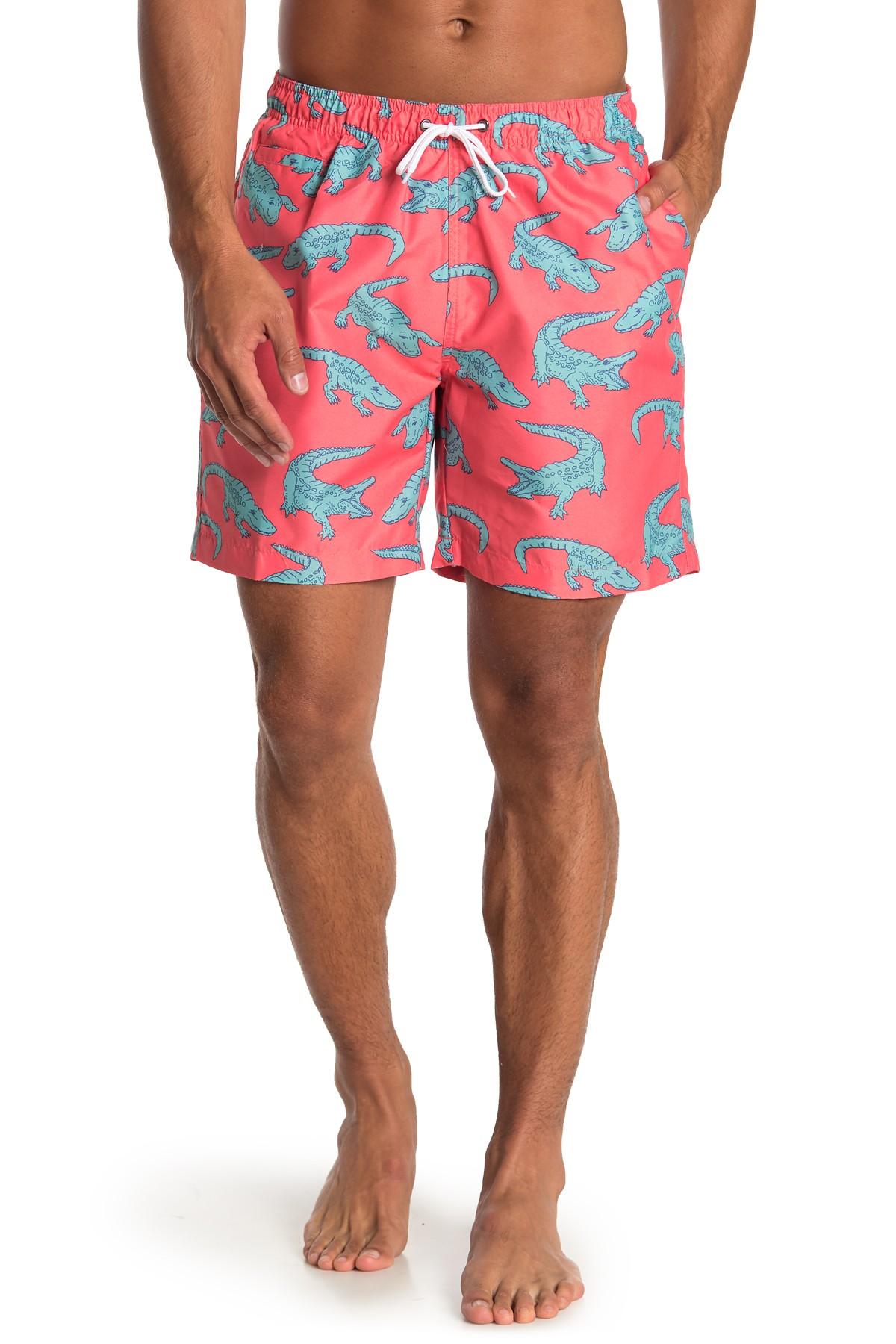 UHT28DG Vector Pattern Mens Printing Beach Board Shorts Slim-Fit Pockets Swim Trunks 
