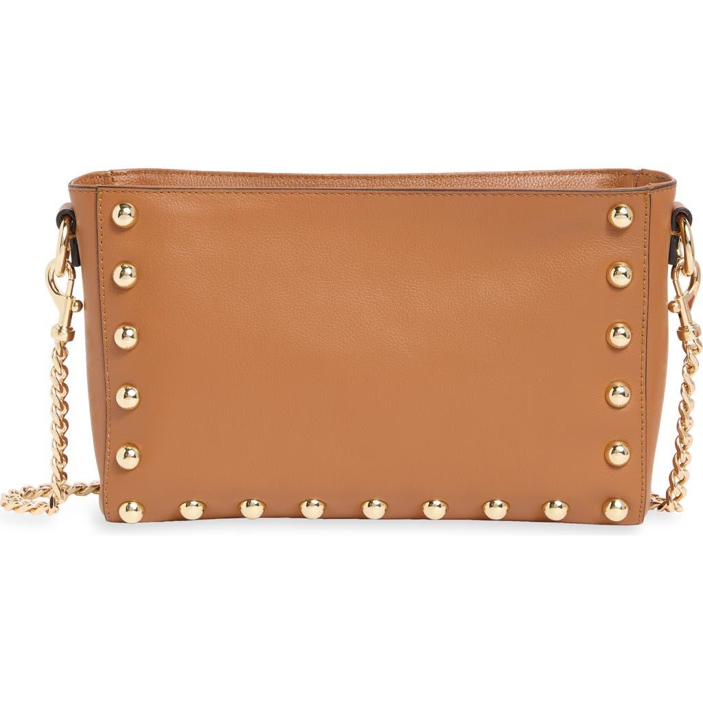 Rebecca Minkoff Mini Mab Stud Crossbody Bag in Brown | Lyst Rebecca Minkoff Tan Crossbody Bag with Gold Studs main image 0