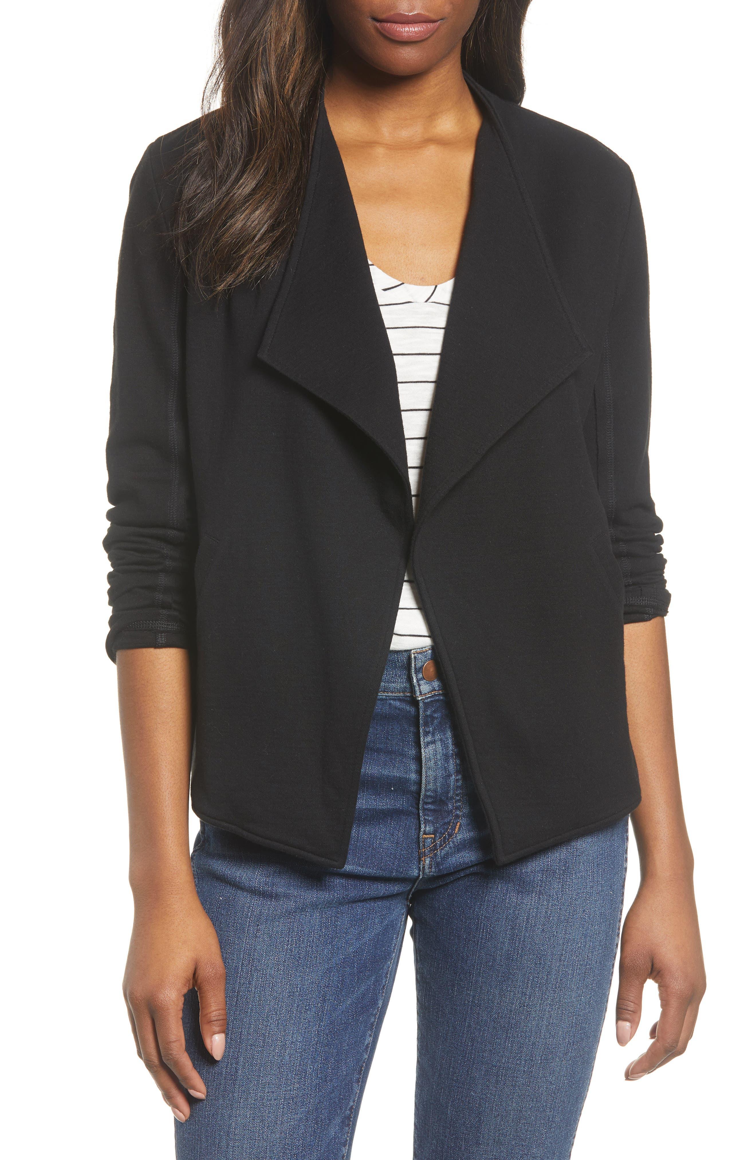 Caslon Cotton Caslon Drape Collar Knit 