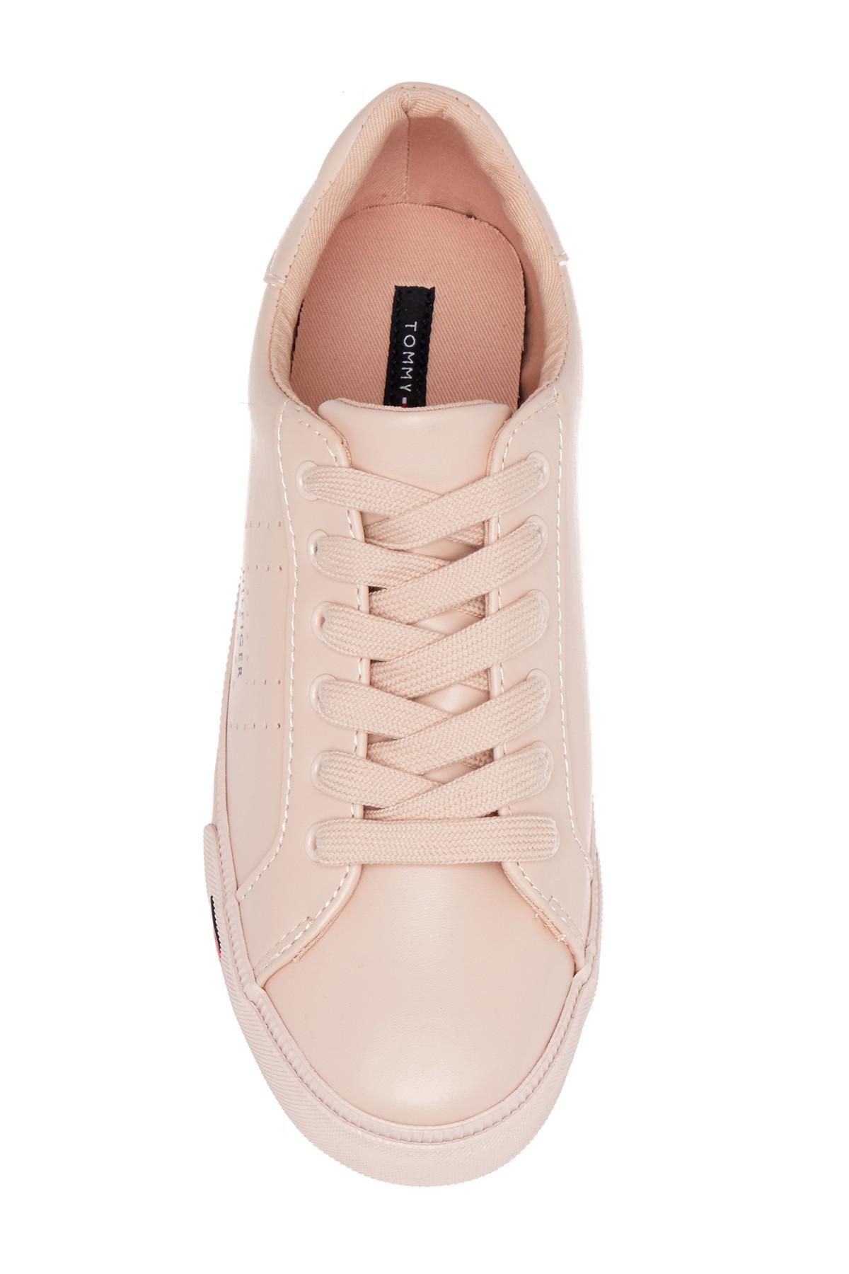 Tommy Hilfiger Leather Luster Sneaker in Light Pink ll (Pink) | Lyst