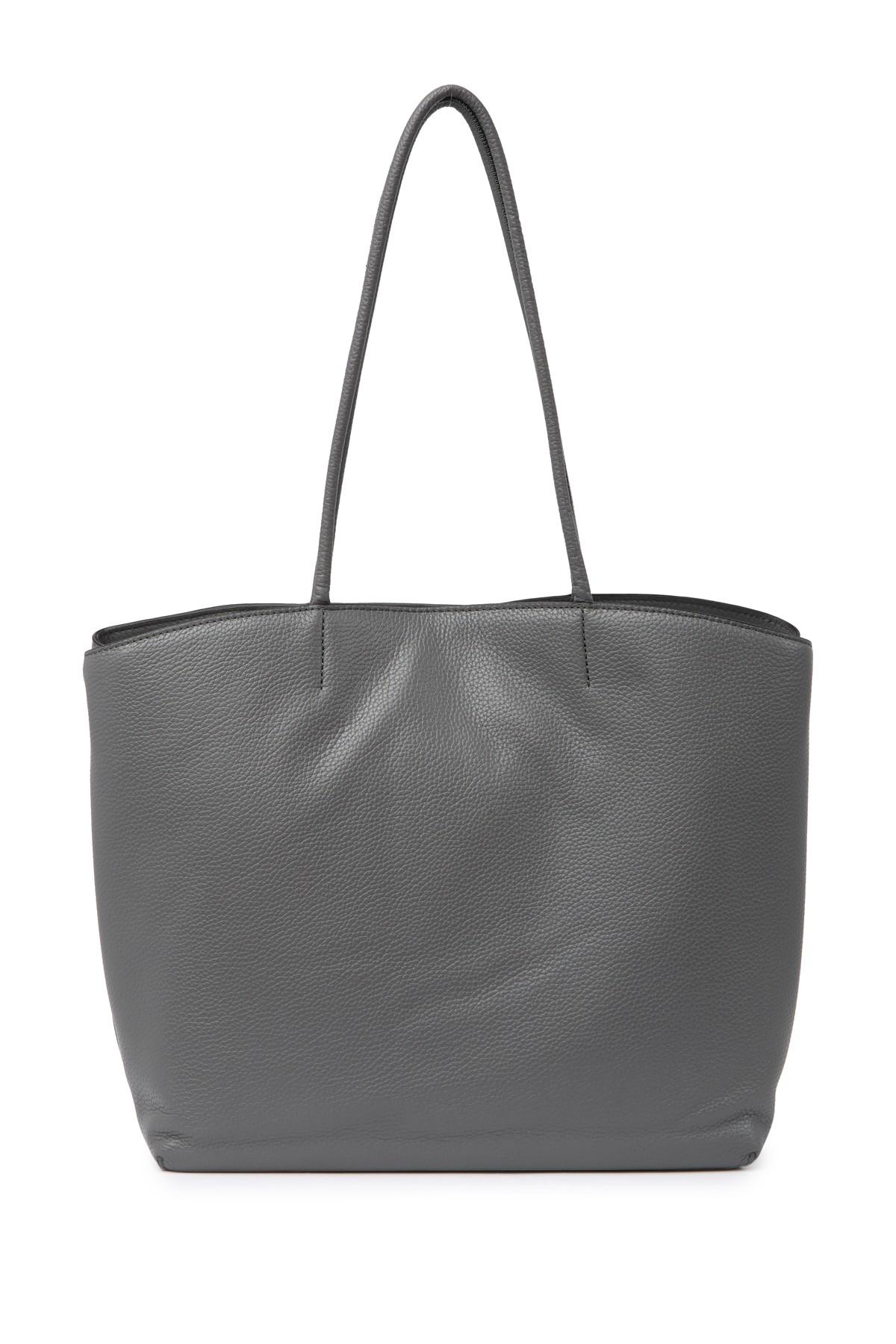 Marc Jacobs Supple Leather Tote Bag in Gray - Lyst