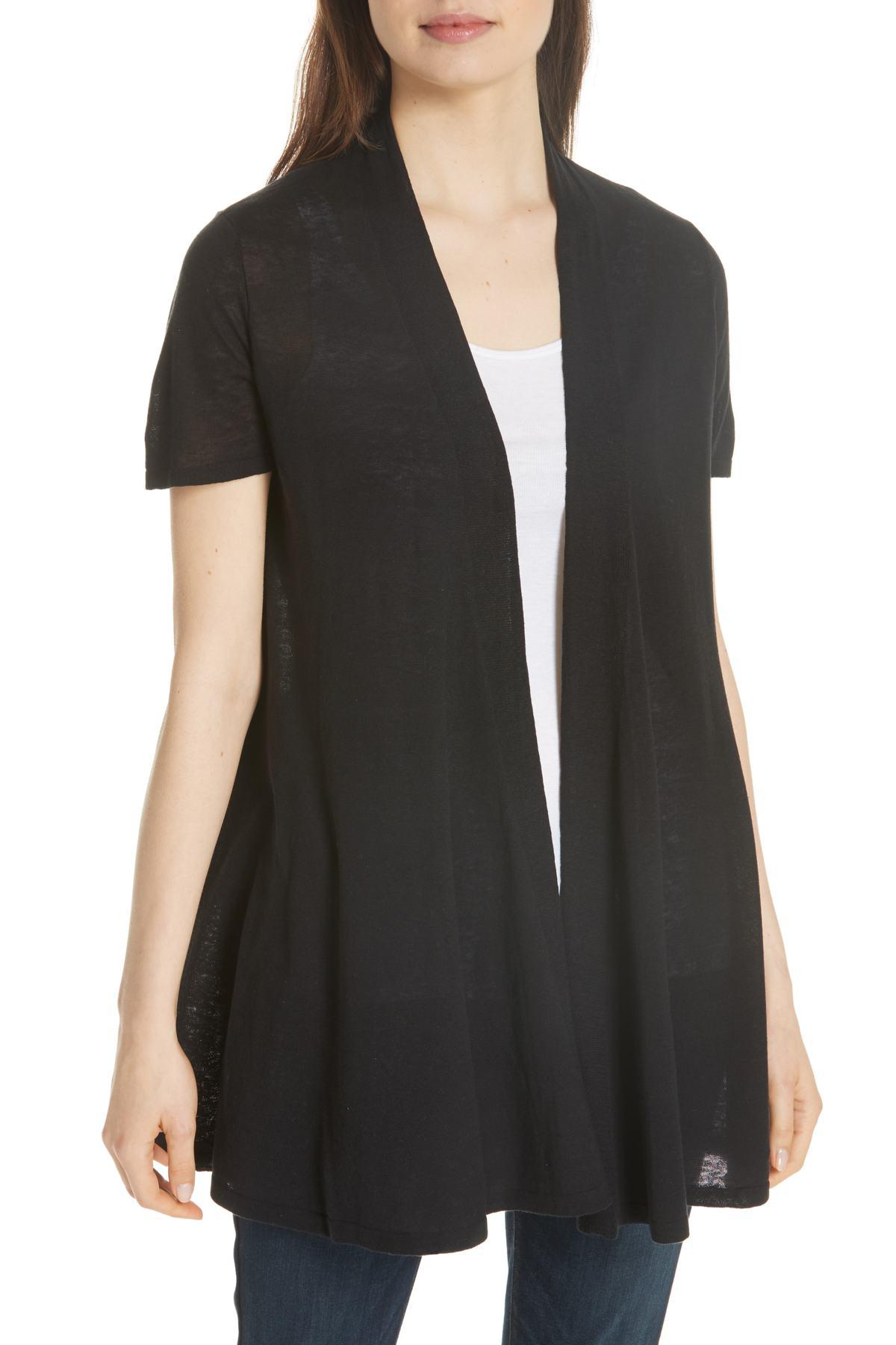 eileen fisher short sleeve cardigan