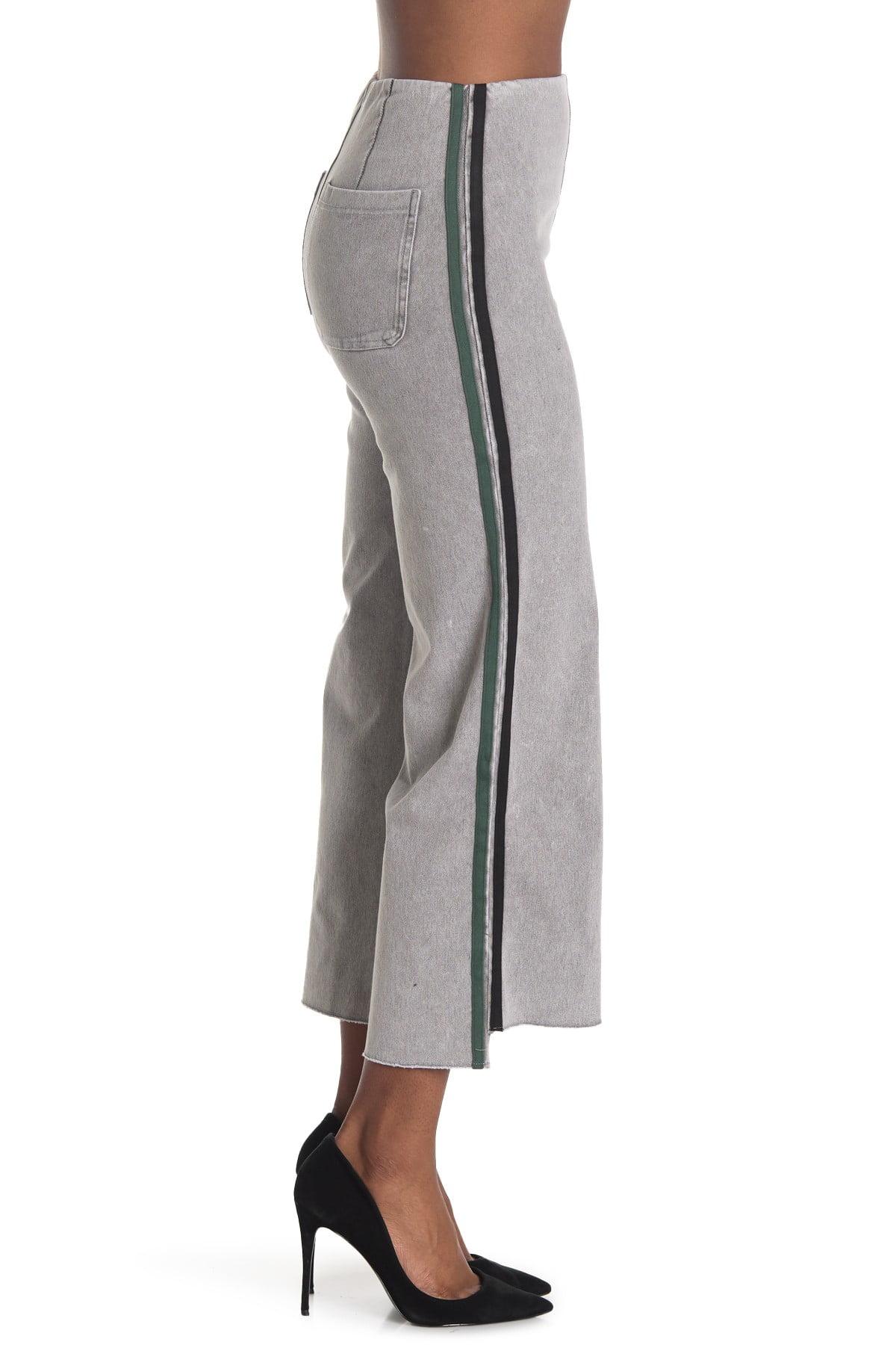 Lyssé Denim Emilia Wide Leg Crop Pullon Jeans in Light Grey (Gray) Lyst