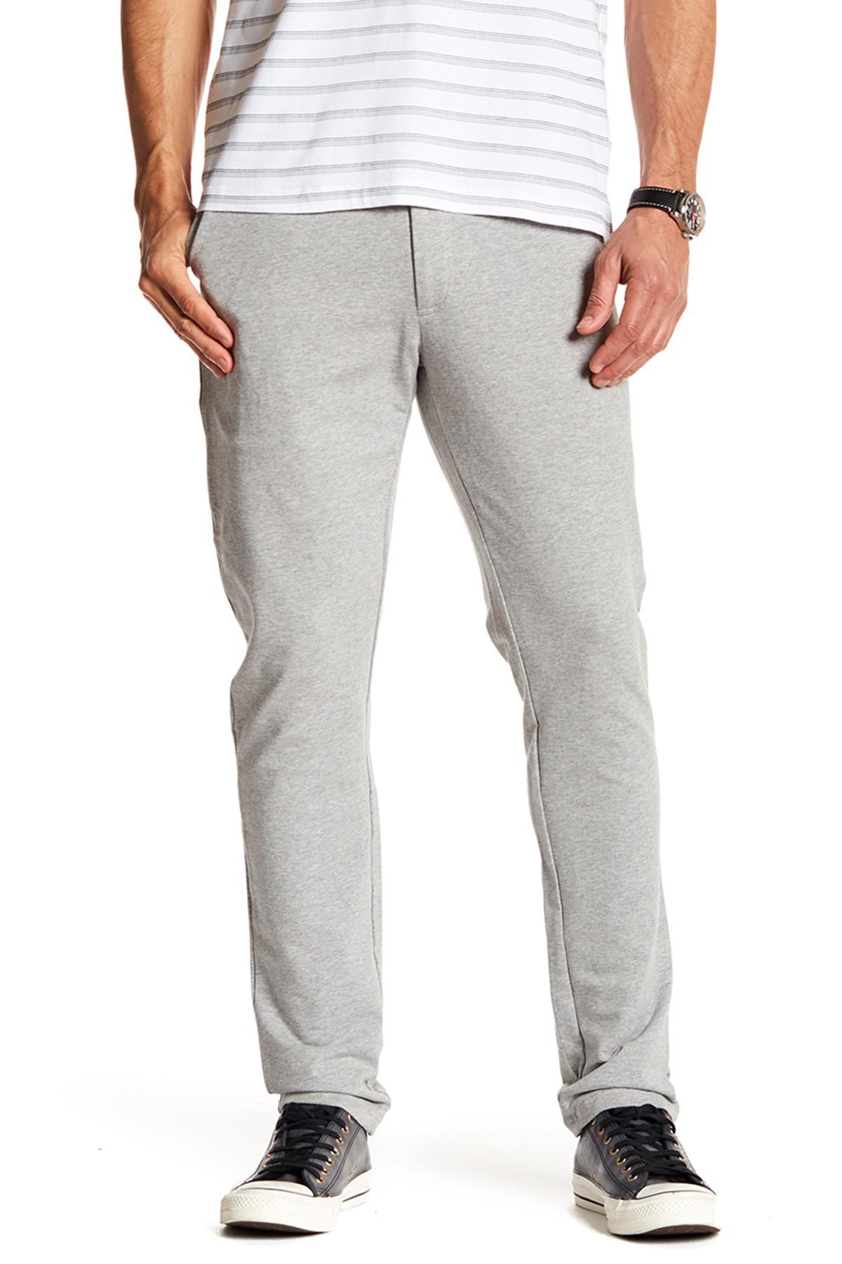 Kenneth Cole Zip Fly Sweatpants in Gray for Men | Lyst