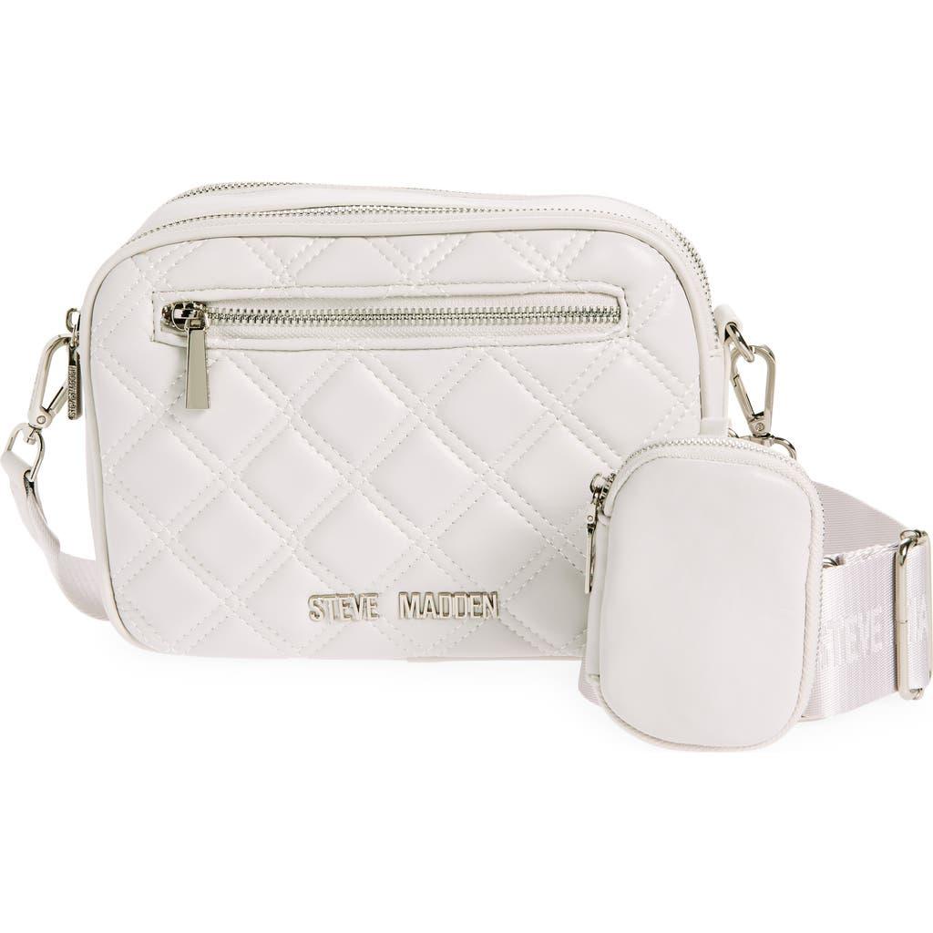 Steve hotsell Madden white quilted purse