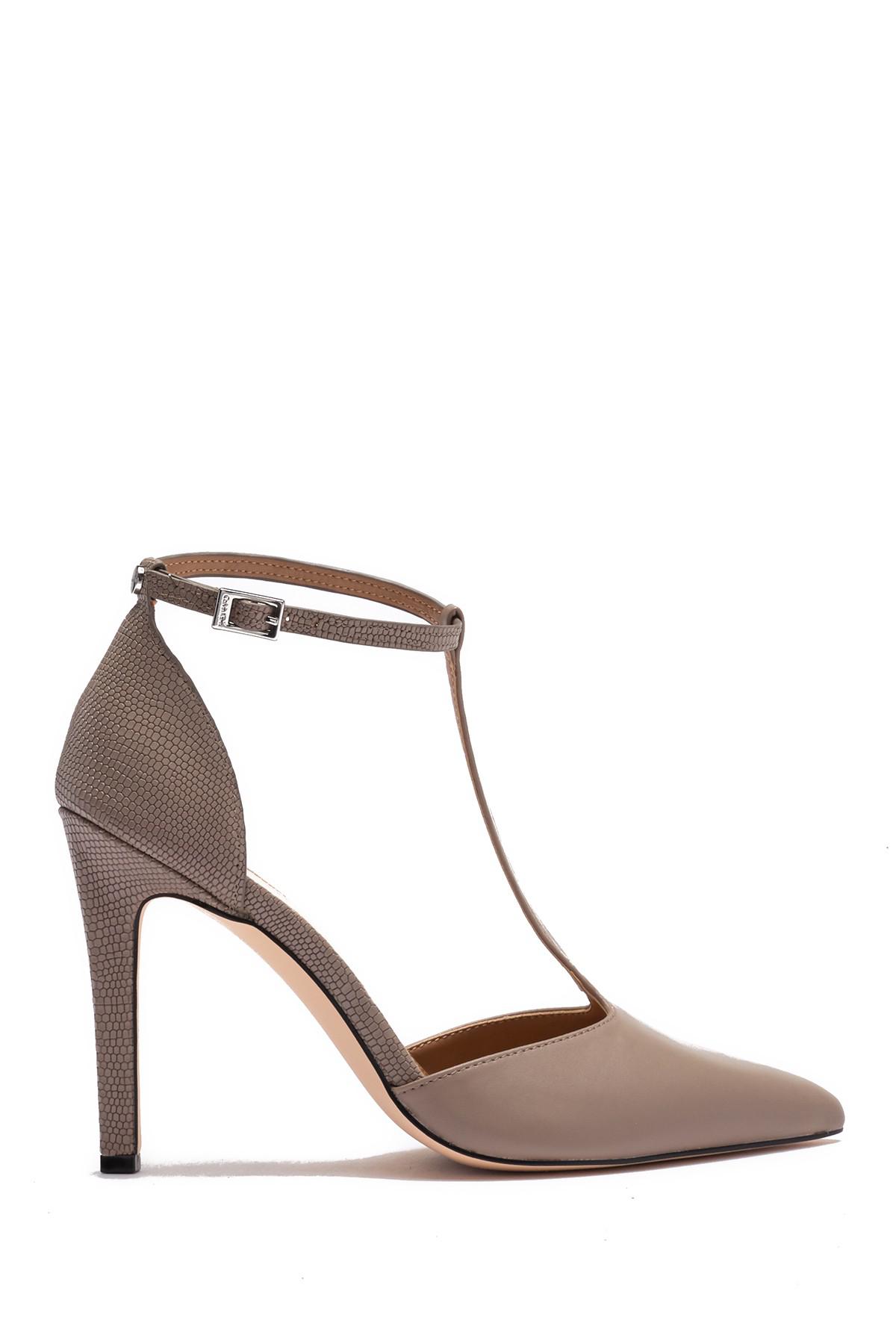 calvin klein t strap flats