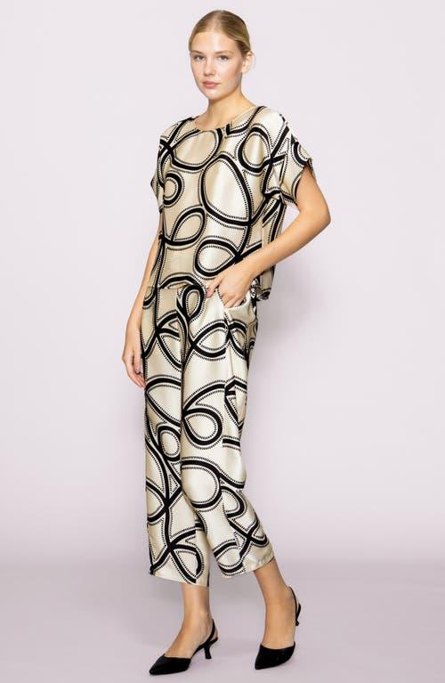 MELLODAY Printed Ankle Barrel Leg Pants Lyst