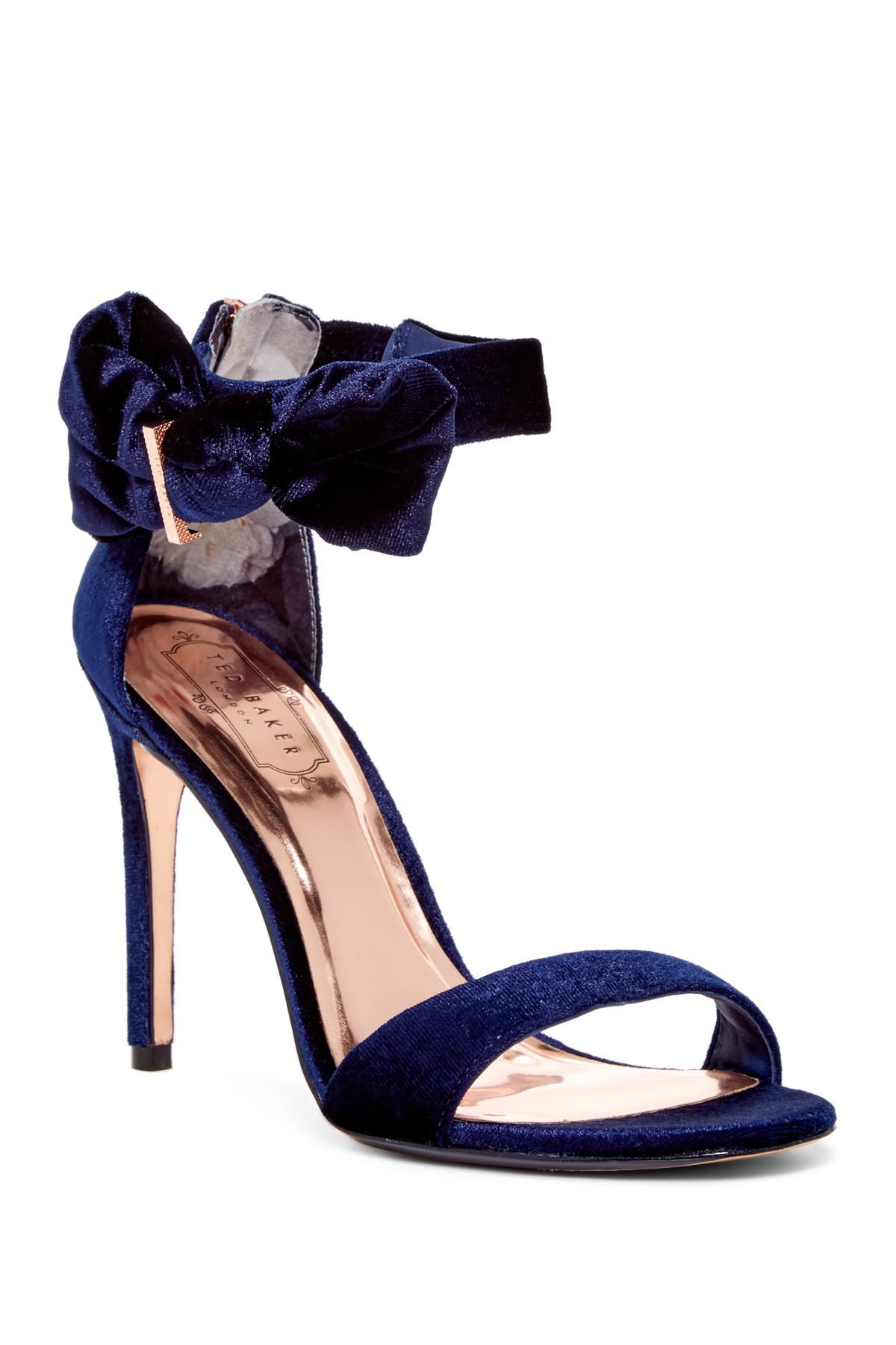 ted baker blue bow heels