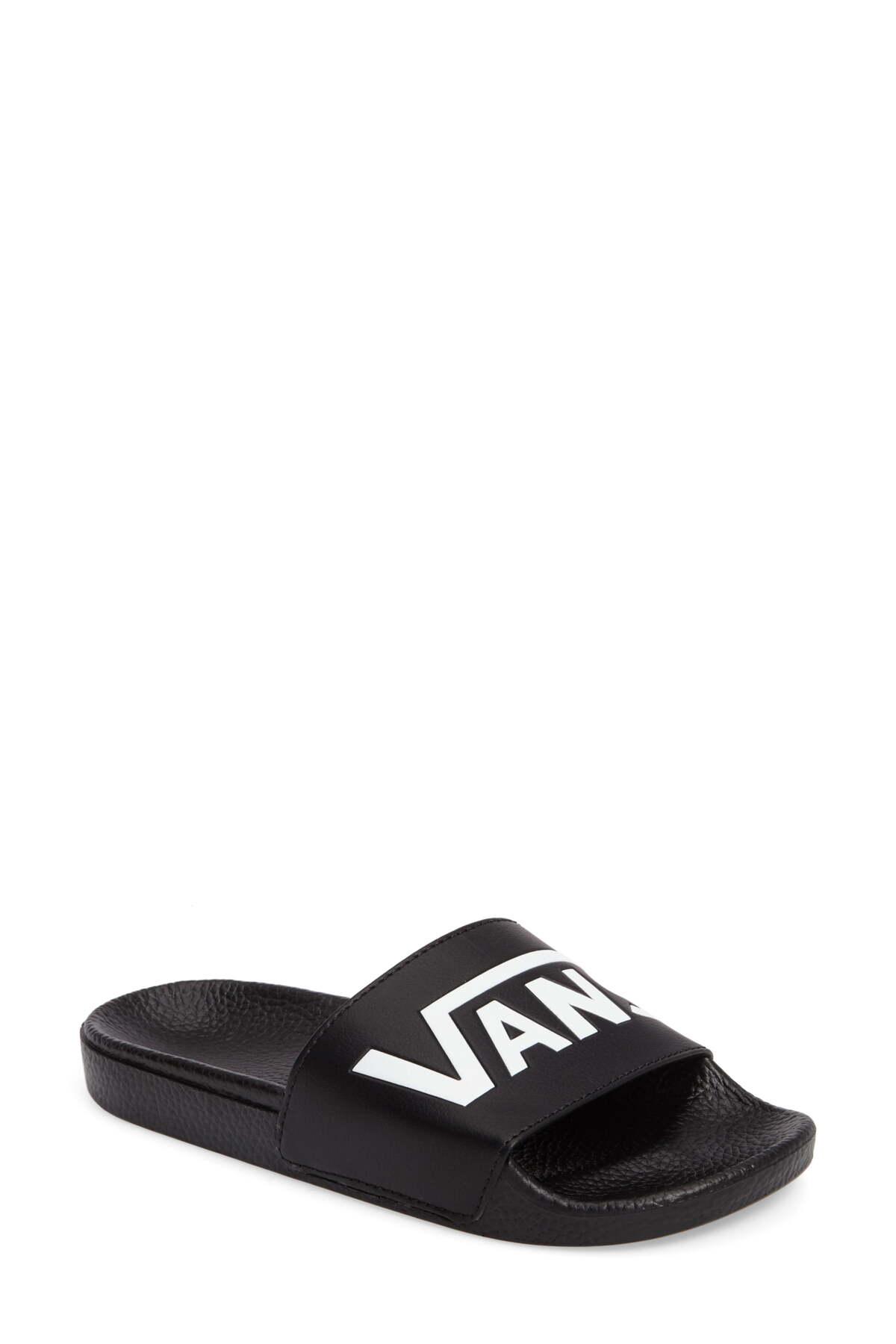 vans slide on sandals womens