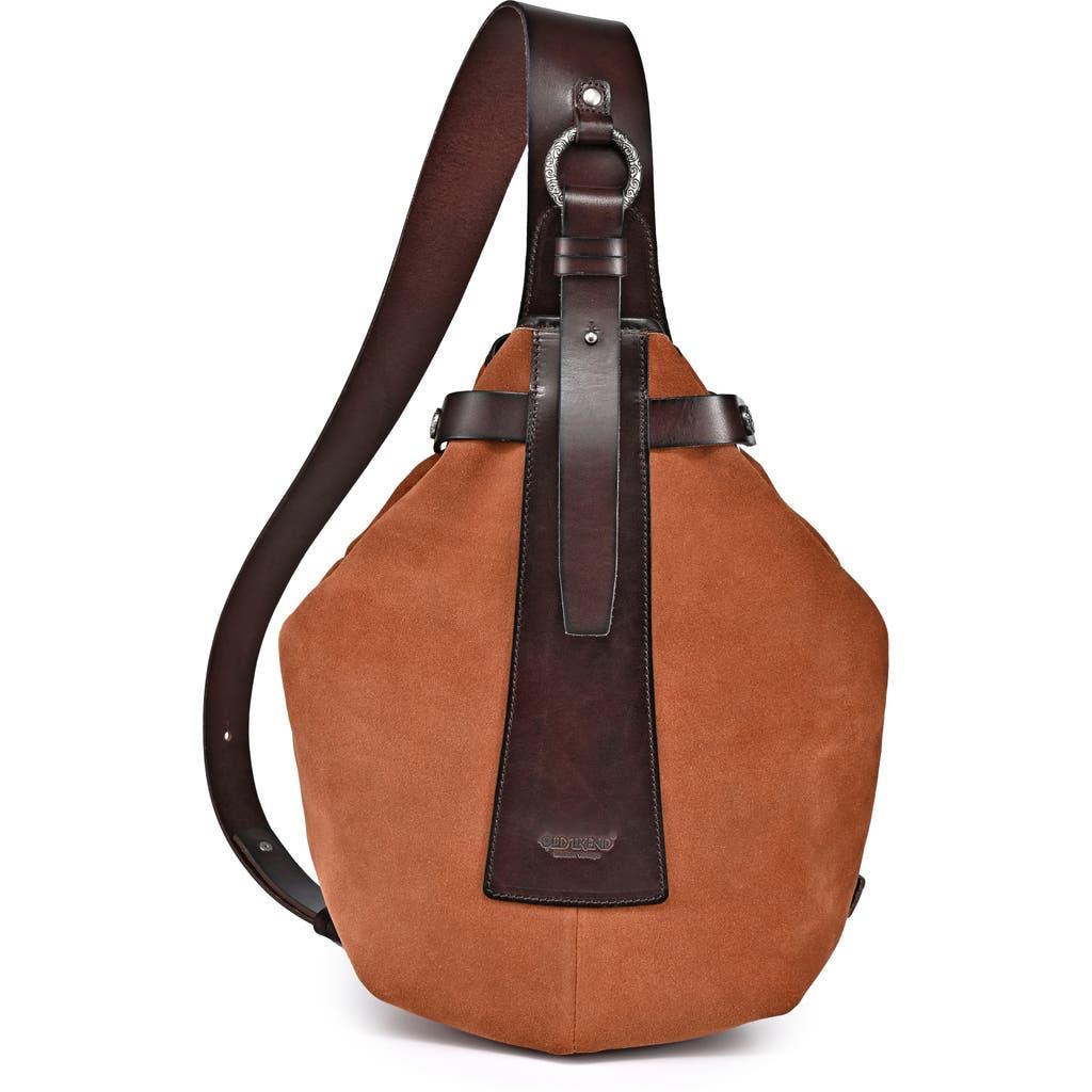 Old Trend Leather Trim Sling Crossbody Bag in Brown Lyst